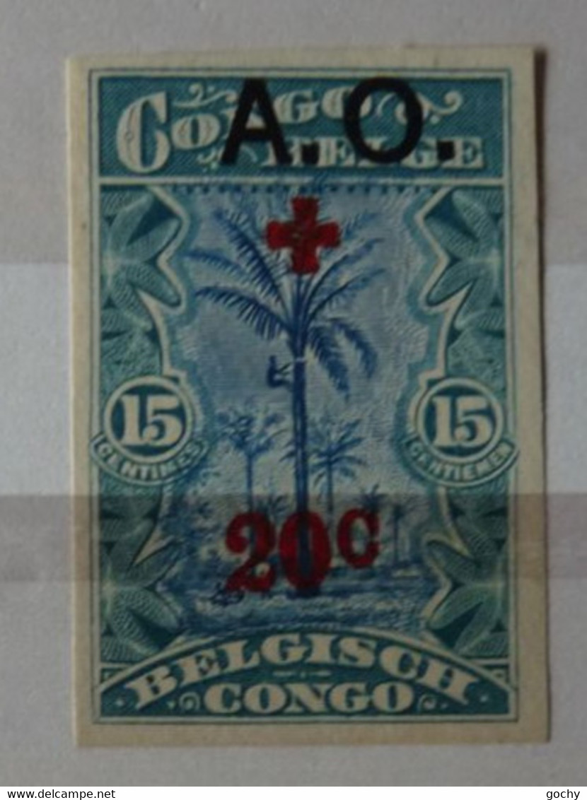 RUANDA - URUNDI:  1918  - N° 38 NON Dentelé  CROIX - ROUGE  IMPERF - Nuevos