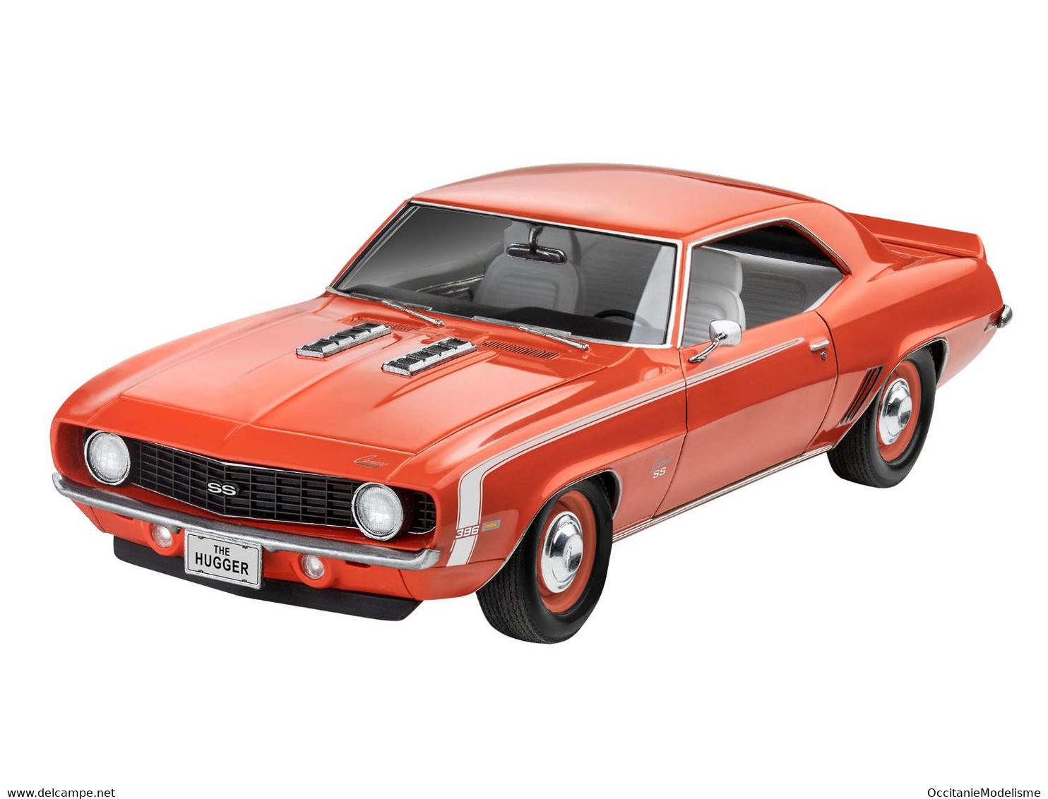 Revell - CHEVROLET CAMARO SS 396 1969 Maquette Kit Plastique Réf. 07712 Neuf NBO 1/25 - Auto's