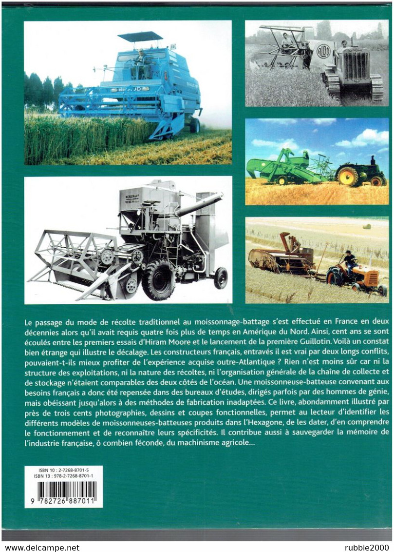 MOISSONNEUSES BATTEUSES FRANCAISES 1905 1985 JEAN NOULIN AGRICULTURE MOISSON MOISSONNEUSE - Tractores