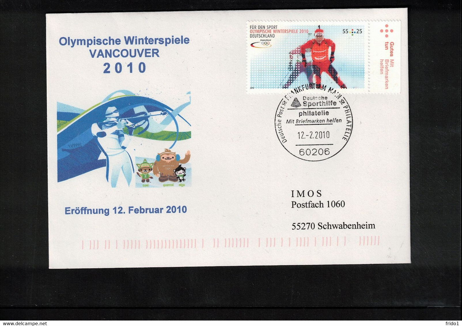 Germany / Deutschland 2010 Olympic Games Vancouver Opening Of The Games Interesting Cover - Invierno 2010: Vancouver
