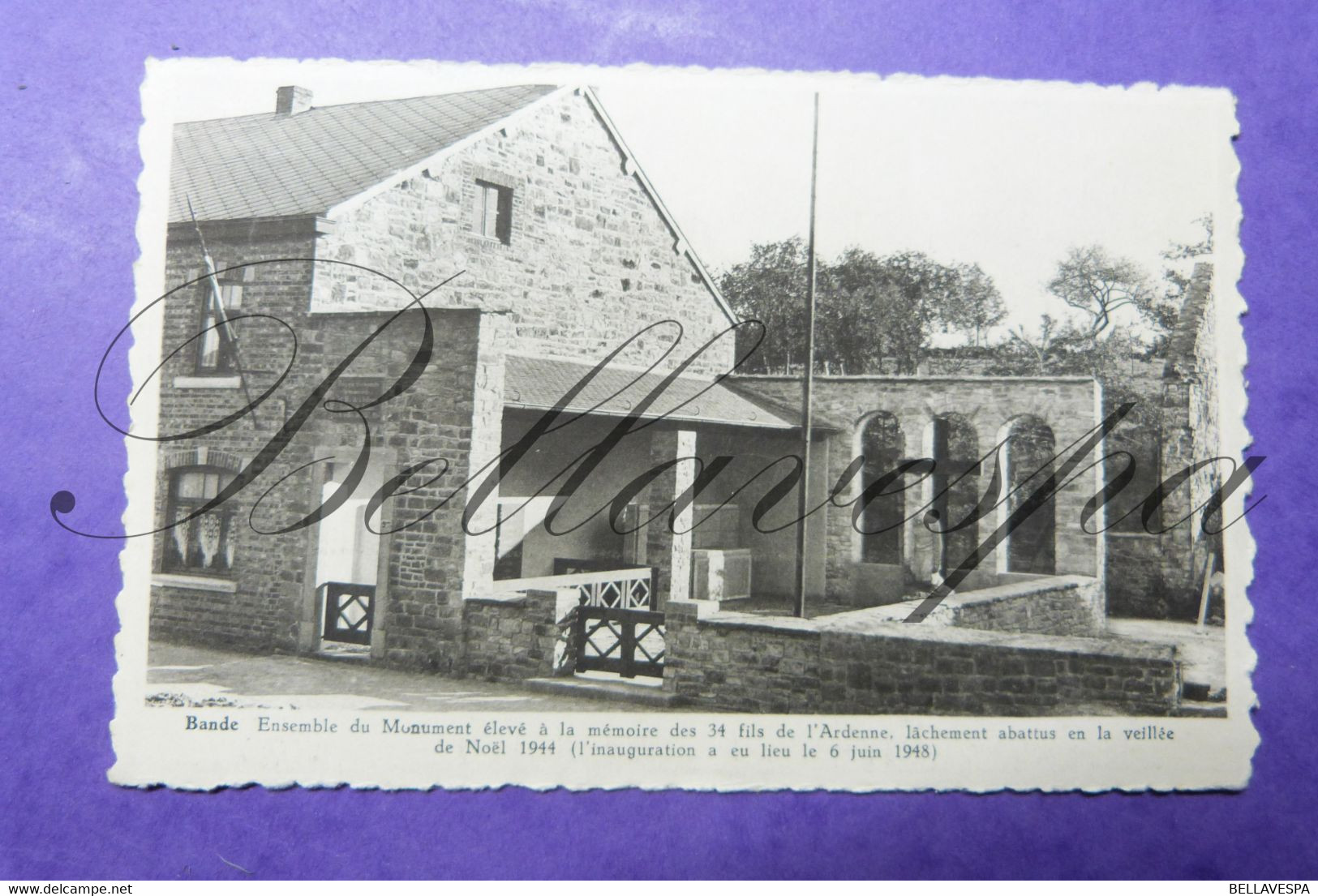 Bande, 6 X Cpa Guerre Mondiale 40-45 Monument Aux Morts - Nassogne