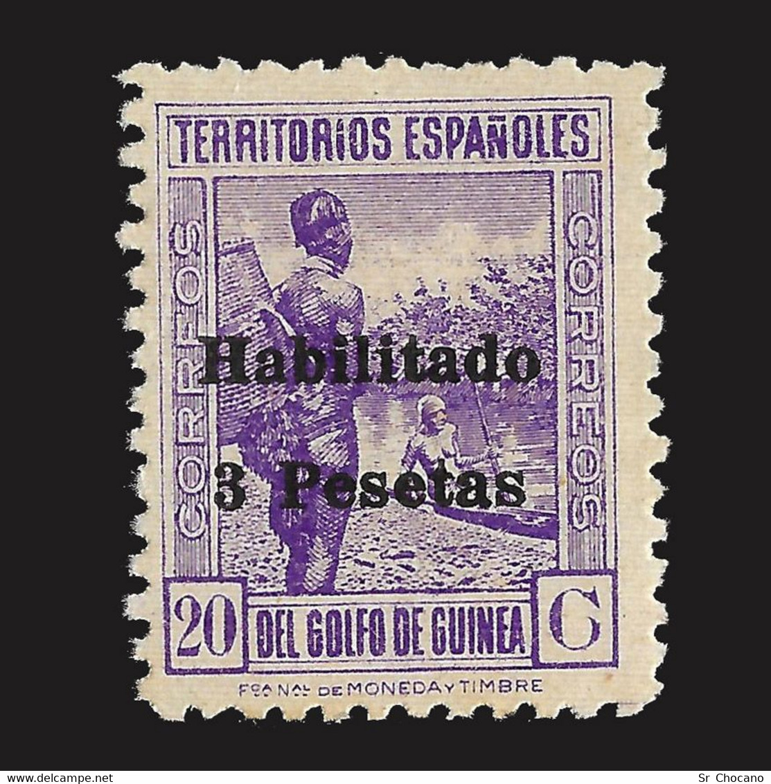 GUINEA.ESPAÑA.1942.Tipos.3p S 20c.MNH.Edifil 267. - Guinea Española