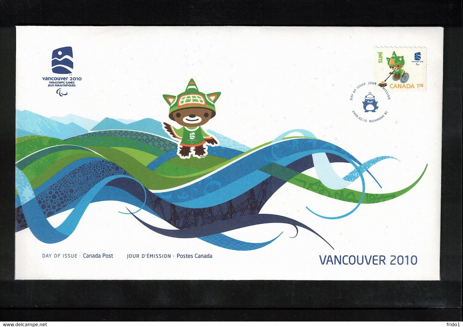 Canada 2009 Paralympic Games Vancouver  FDC - Winter 2010: Vancouver