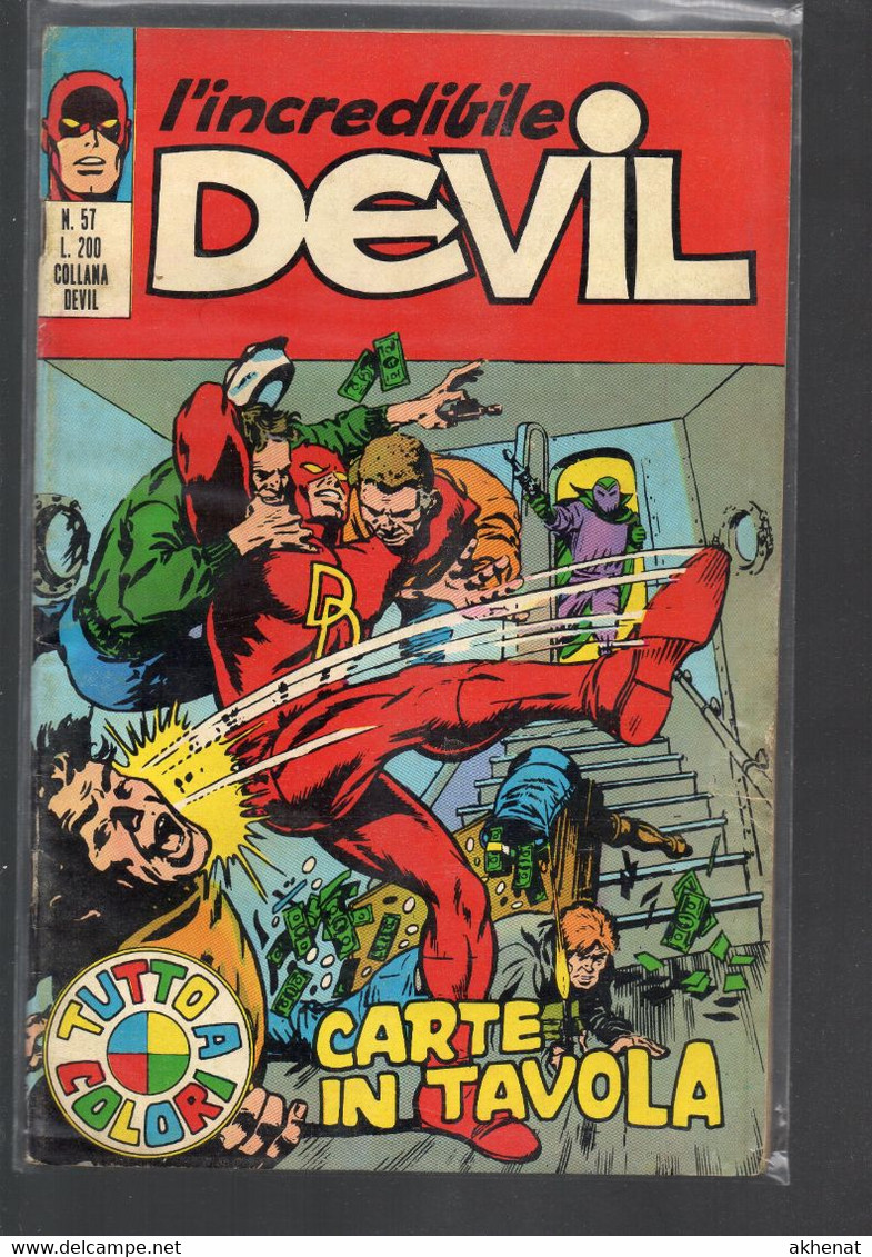 BIG - DEVIL (Corno 1972) N. 57 CARTE IN TAVOLA. Usato. - Super Heroes