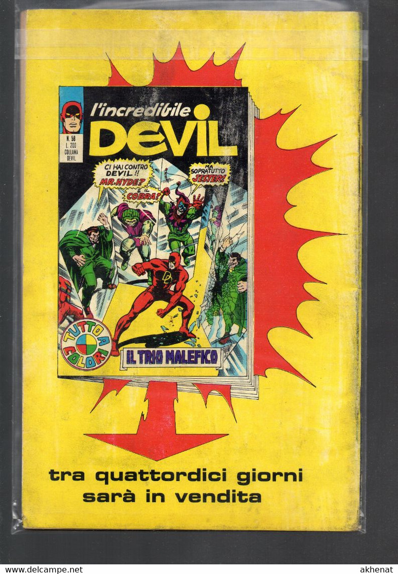 BIG - DEVIL (Corno 1972) N. 57 CARTE IN TAVOLA. Usato. - Super Eroi