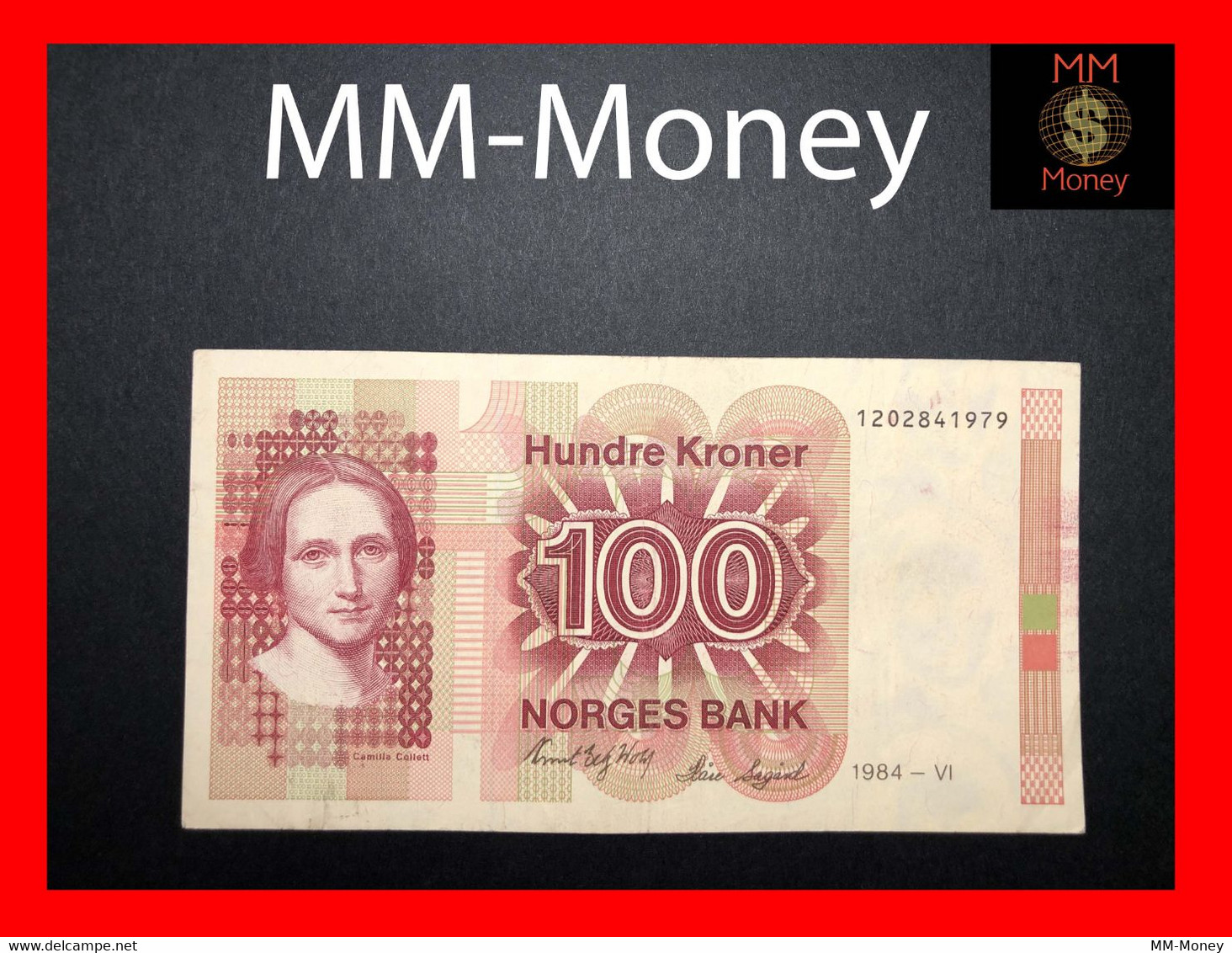 Norway  100 Kroner 1984   P. 43  VF+ - Norvegia
