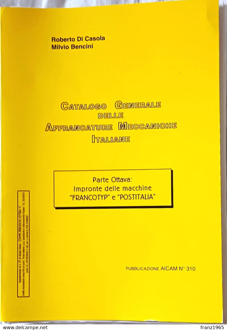 Catalogo Generale Delle Affrancature Meccaniche Italiane, Parte 8 - Matasellos Mecánicos