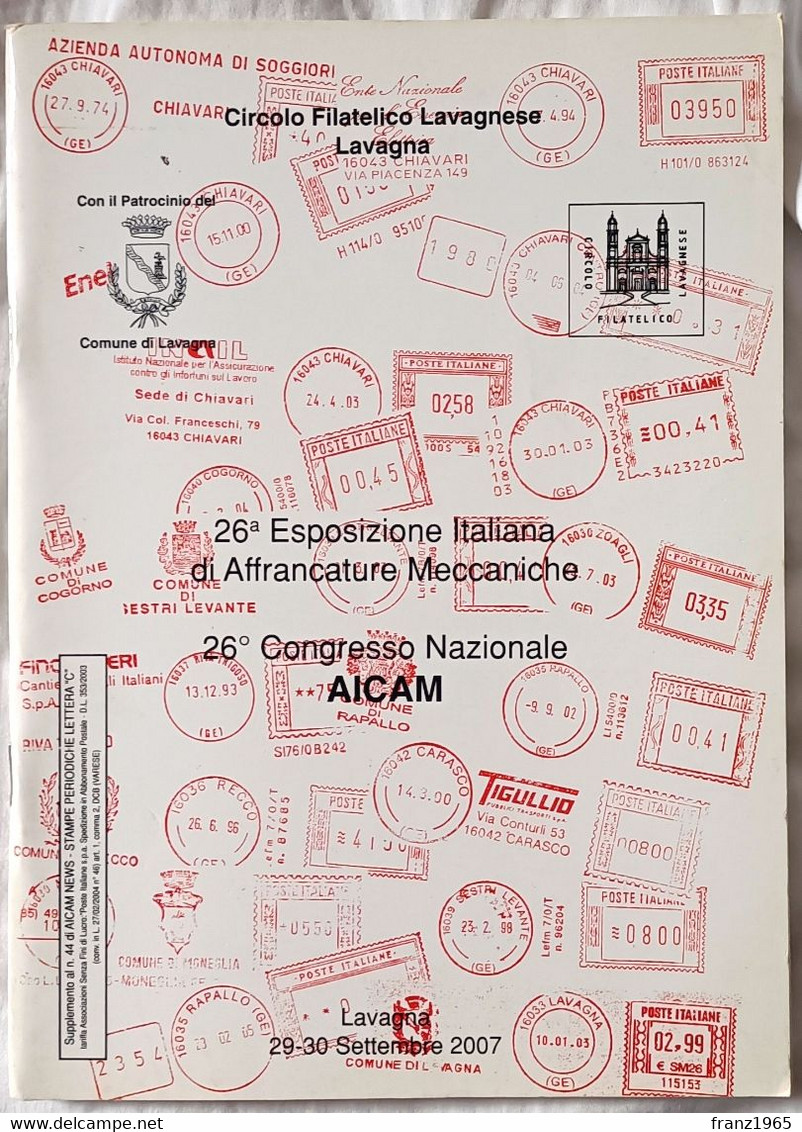 26a Mostra Italiana Di Affrancature Meccaniche - 26° Congresso AICAM, 2007 - Machine Postmarks