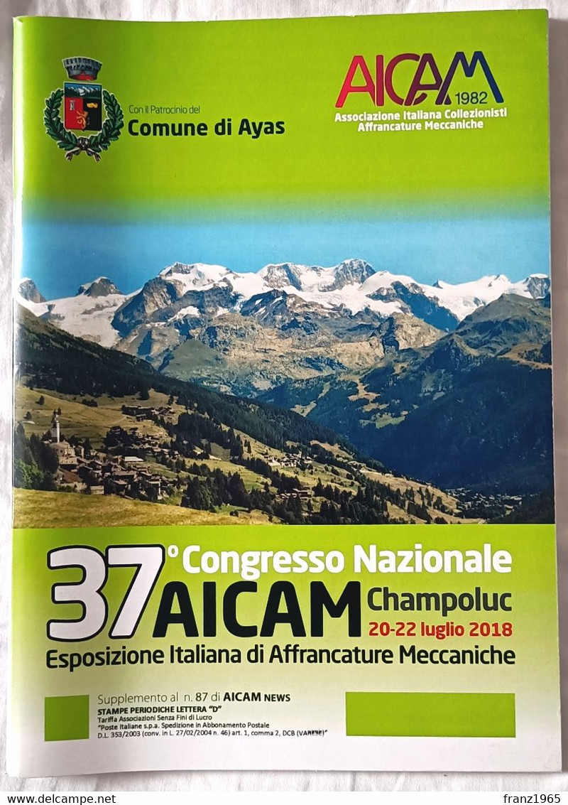 37a Mostra Italiana Di Affrancature Meccaniche - 37° Congresso AICAM, 2018 - Mechanische Stempel