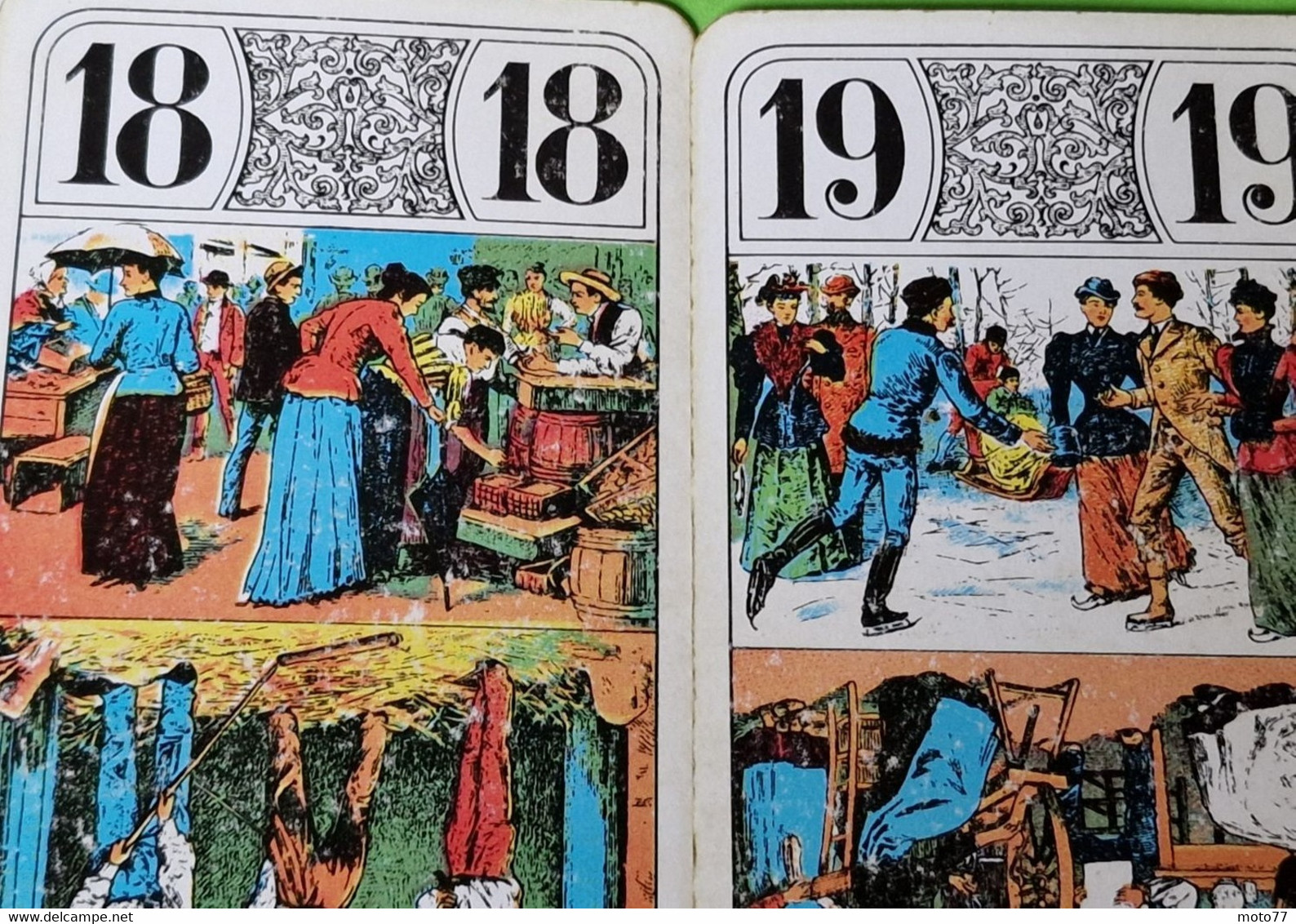 Lot 22 Cartes à Jouer - Atouts Du TAROT - Scène De Vie, Métier, Dance, Armée, Loisir, Enfant - Etat D'usage - Vers 1990 - Tarot