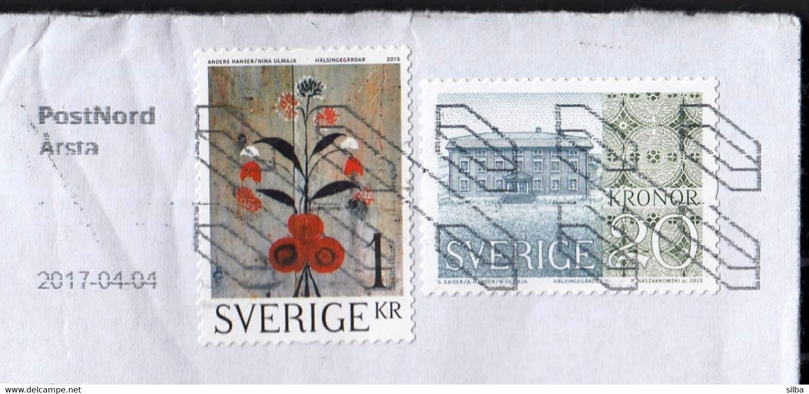 Sweden / 2015 Farmhouses Of Hälsingland 1 Kr, 20 Kr - Covers & Documents