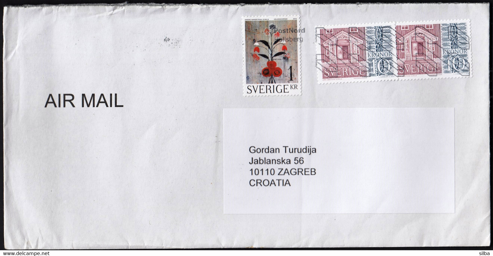 Sweden / 2015 Farmhouses Of Hälsingland 1 Kr, 10 Kr - Covers & Documents