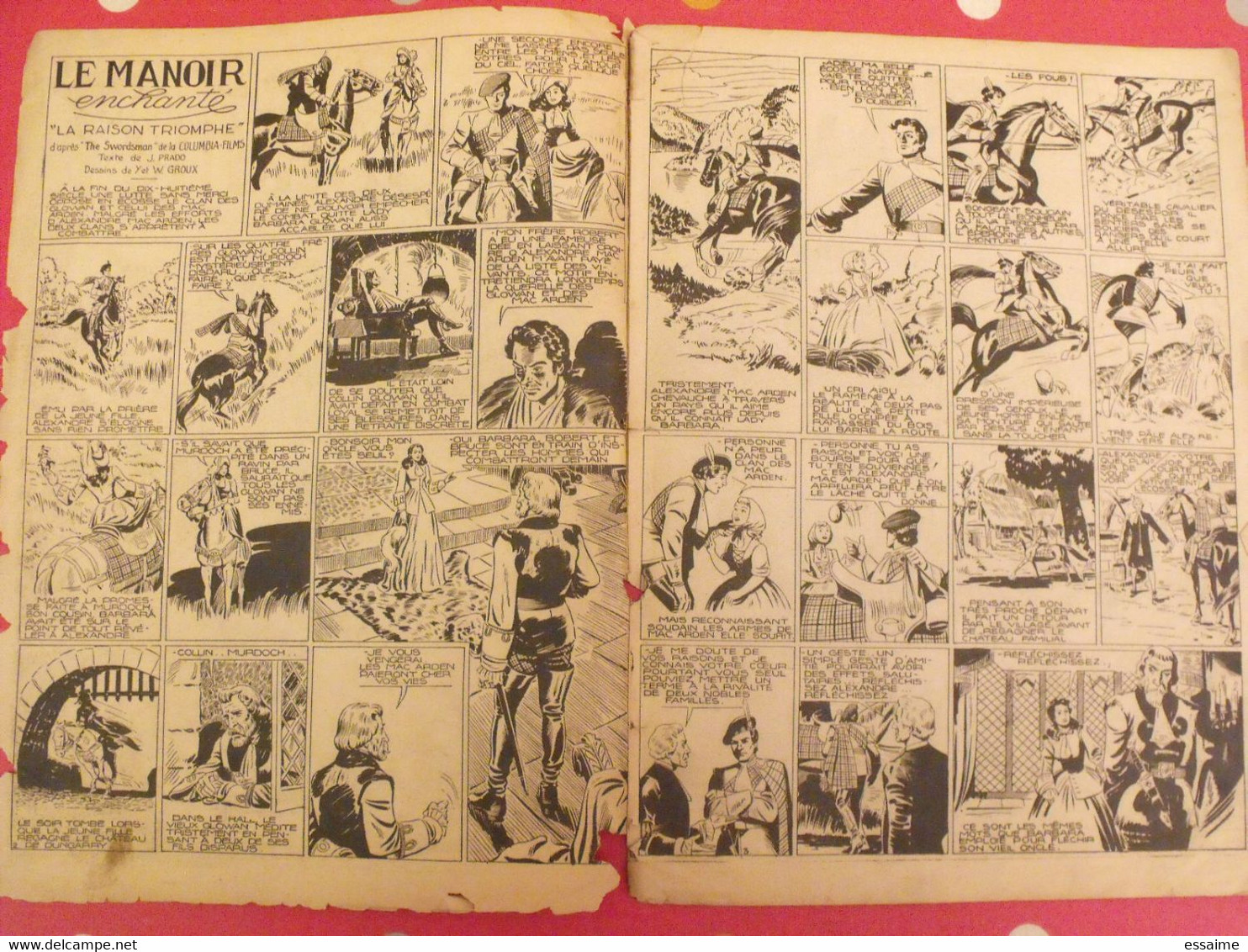 Collection Hurrah ! Le Manoir Enchanté. La Raison Triomphe. éditions Mondiales 1951 - Andere & Zonder Classificatie