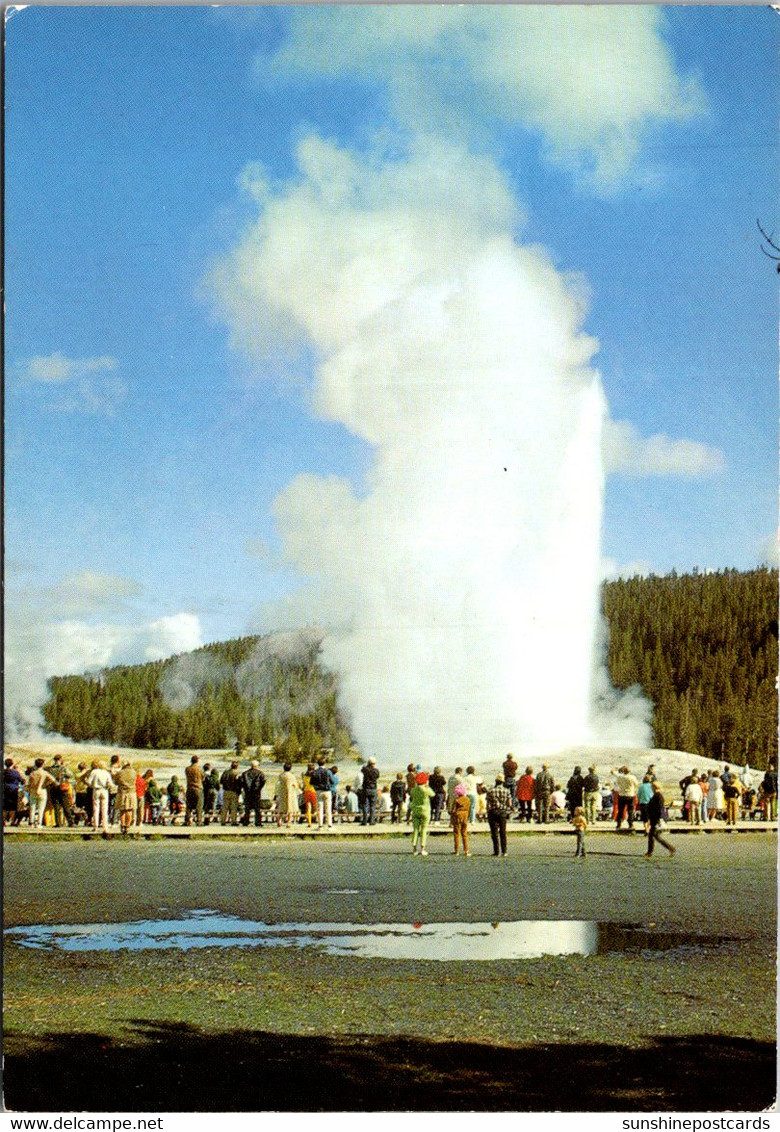 Yellowstone National Park Old Faithful Geyser - USA National Parks