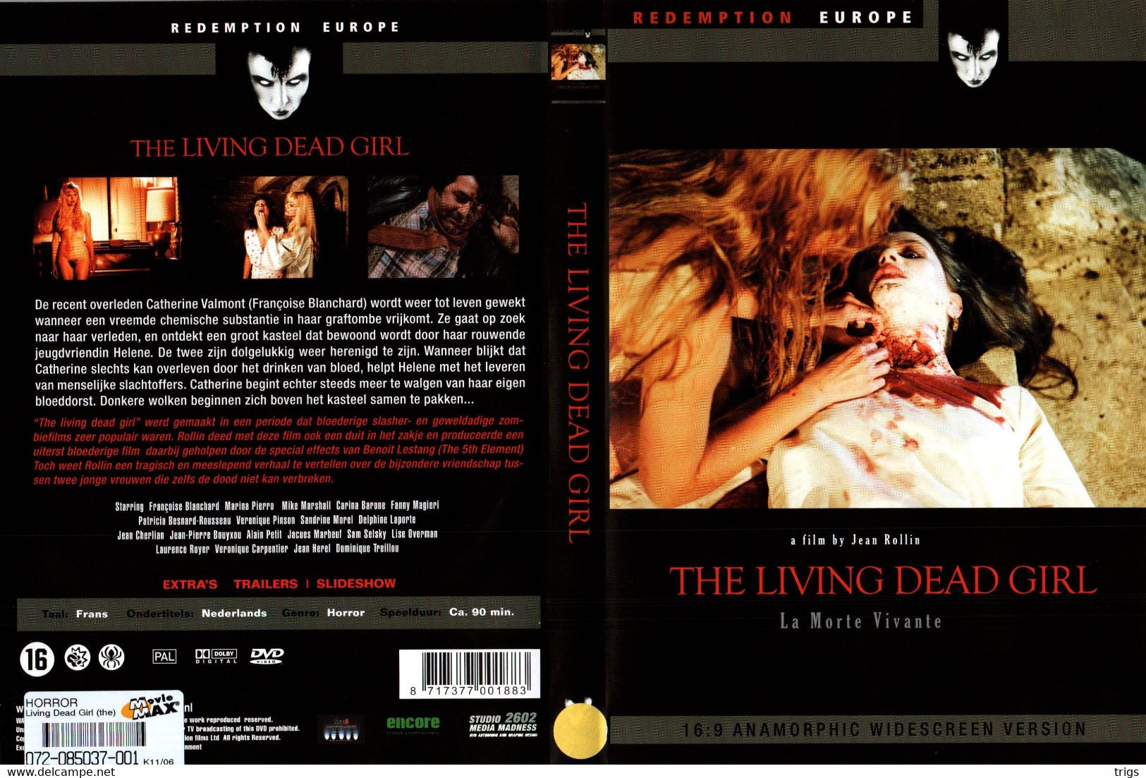 DVD - The Living Dead Girl - Horreur