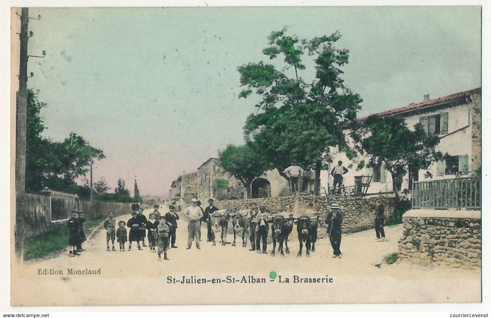 CPA - ST-JULIEN-EN-ST-ALBAN (Ardèche) - La Brasserie - Autres & Non Classés