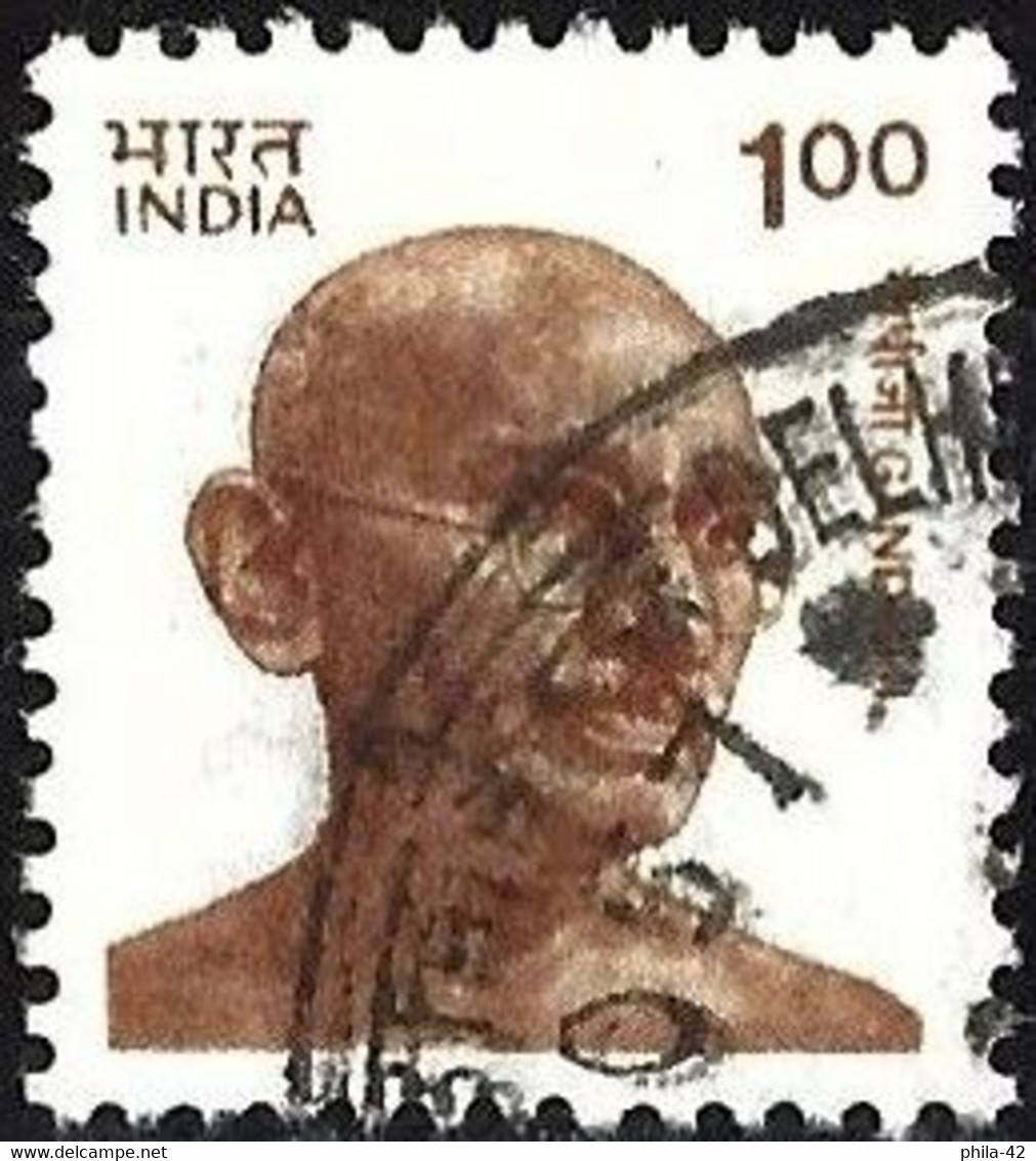 India 1991 - Mi 1287 - YT 1085 ( Mahatma Gandhi ) - Oblitérés