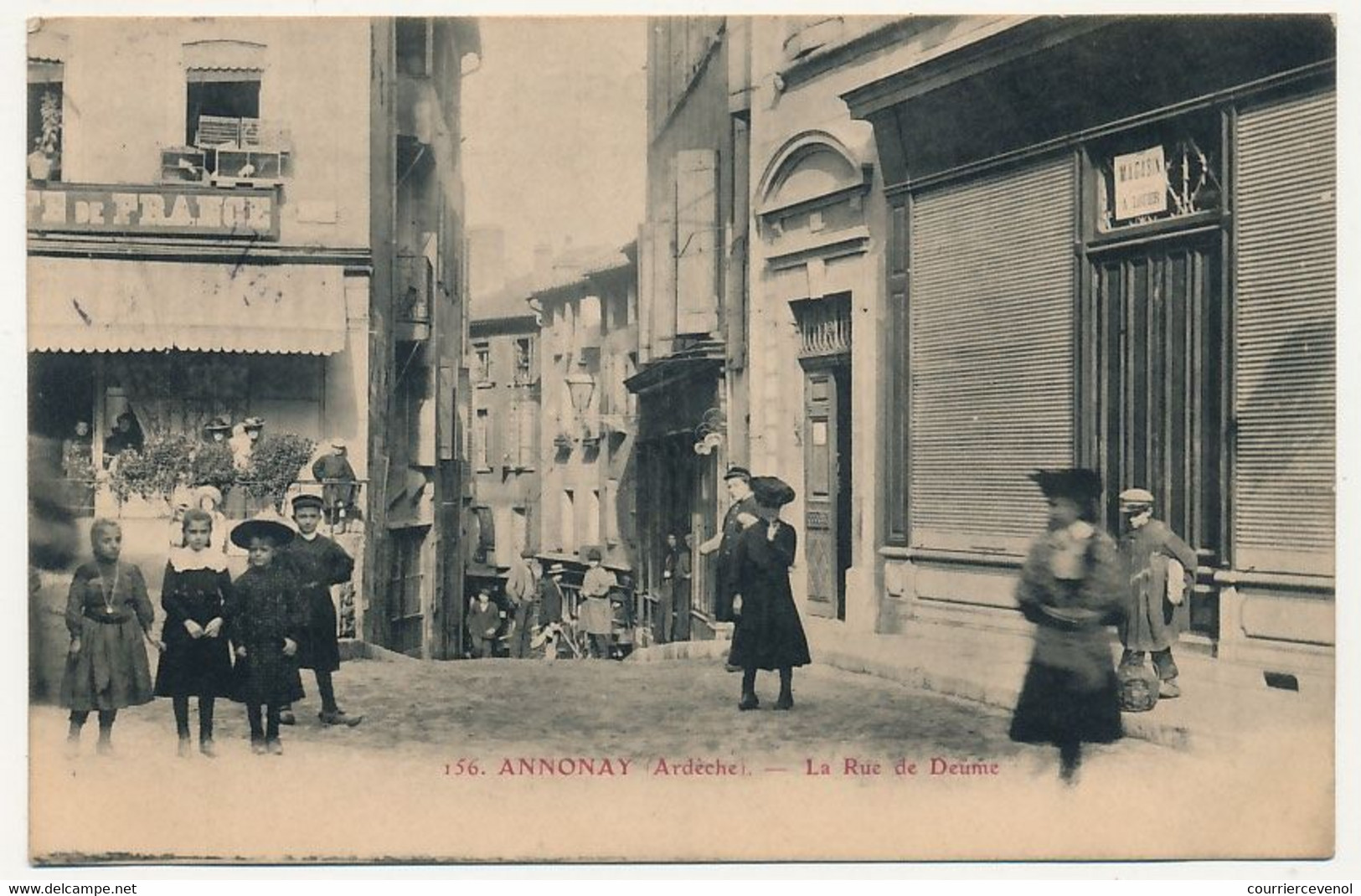 CPA - ANNONAY (Ardèche) - La Rue De La Deûme - Annonay