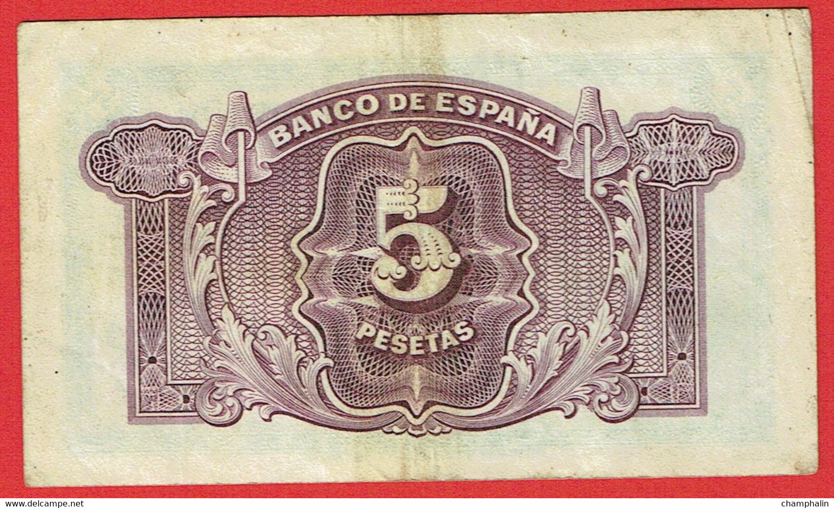 Espagne - Billet De 5 Pesetas - 1935 - P85a - 5 Peseten