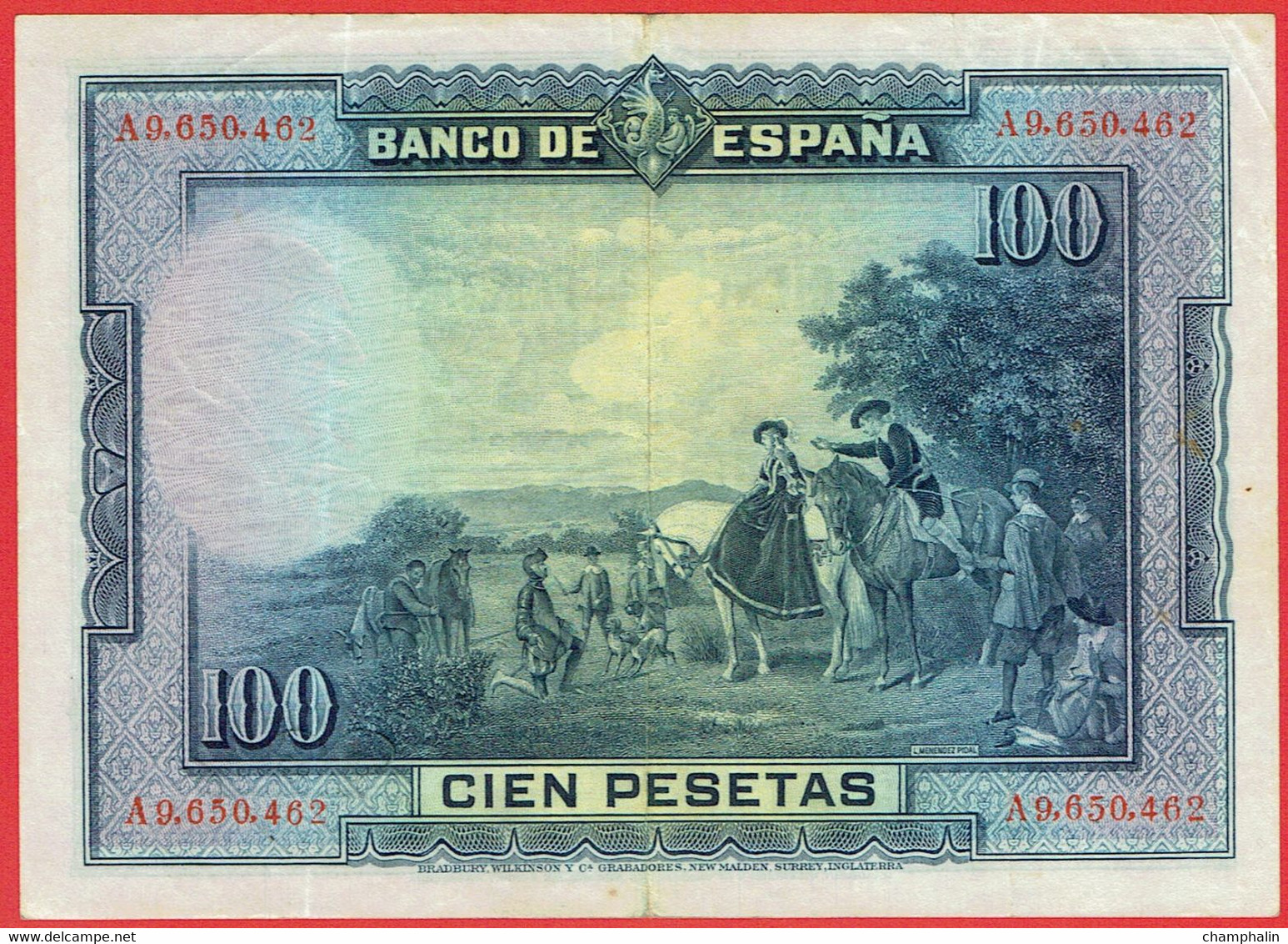 Espagne - Billet De 100 Pesetas - Cervantes - 15 Août 1928 - P76a - 100 Peseten