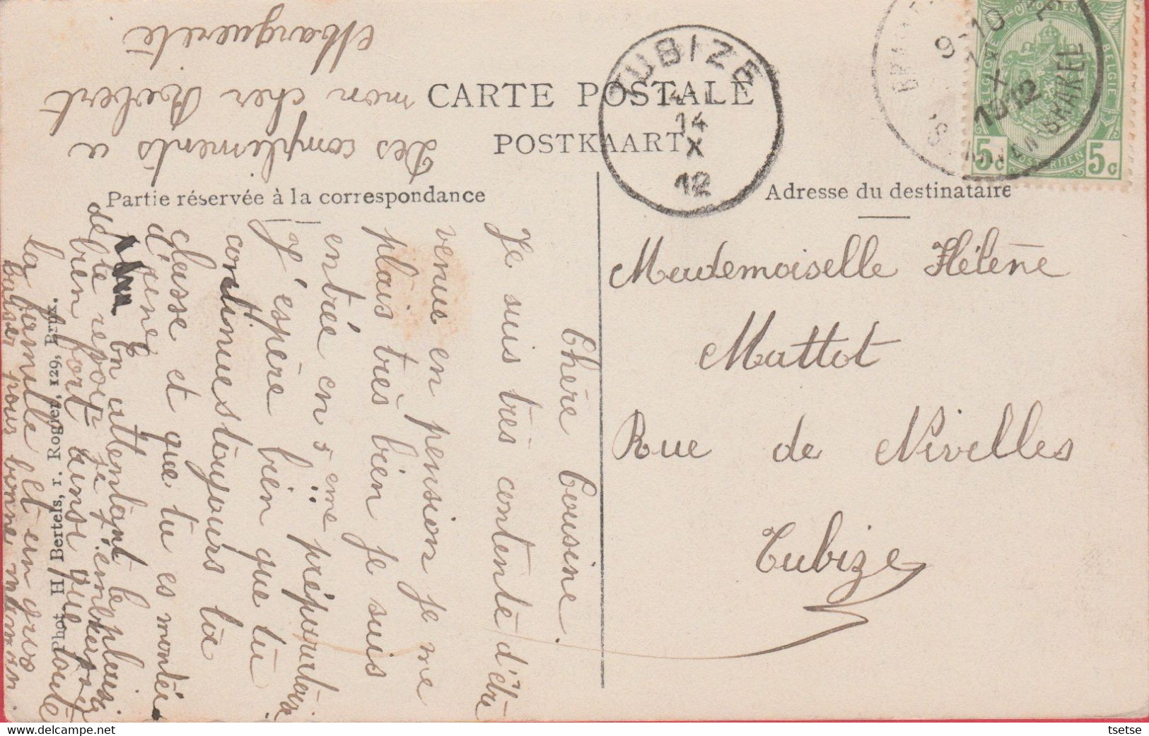 Braine-le-Comte - Ecole Moyenne  Des Filles - 1912 ( Voir Verso ) - Braine-le-Comte
