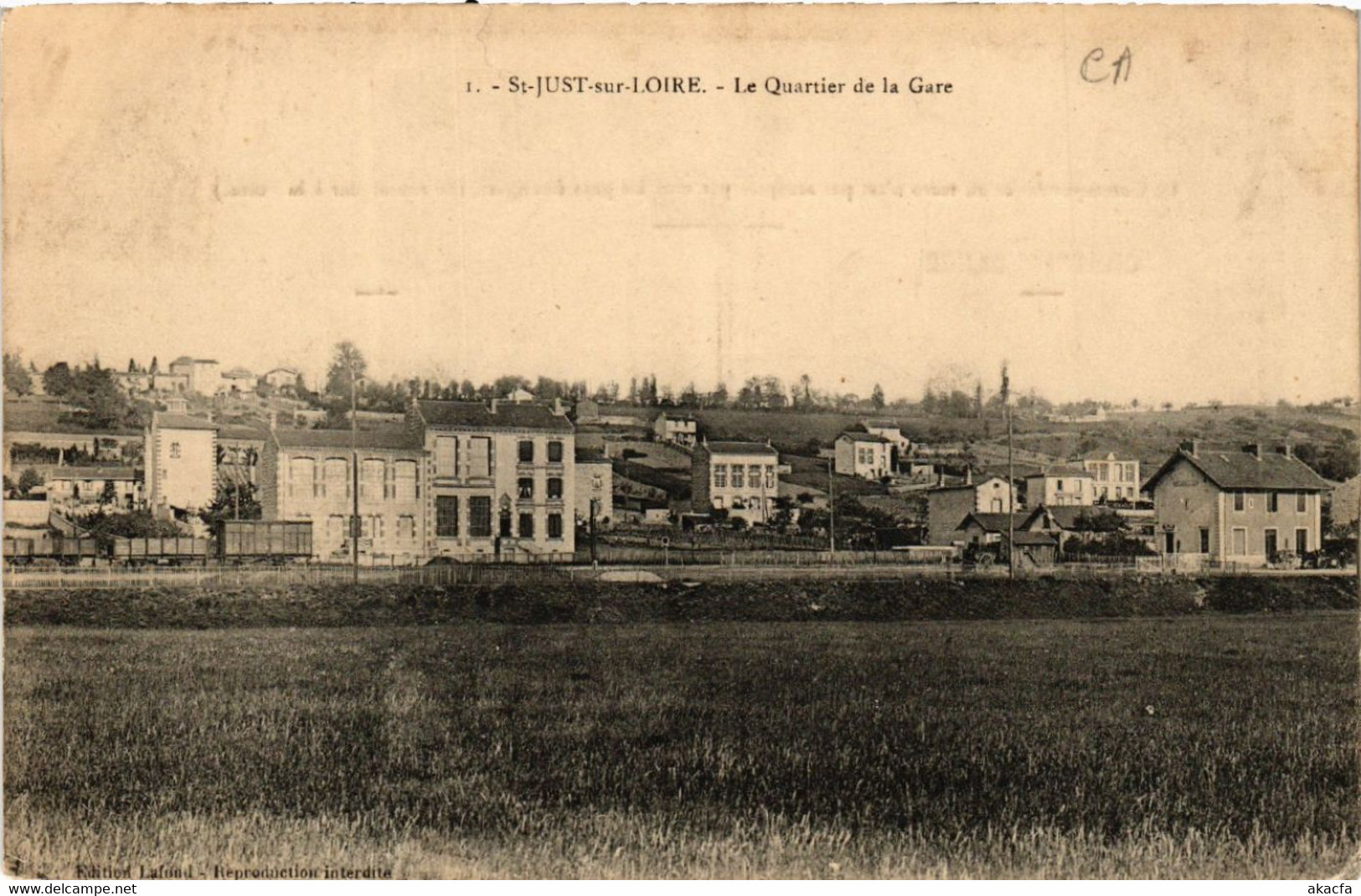 CPA St-JUST-sur-LOIRE - Le Quartier De La Gare (580842) - Saint Just Saint Rambert