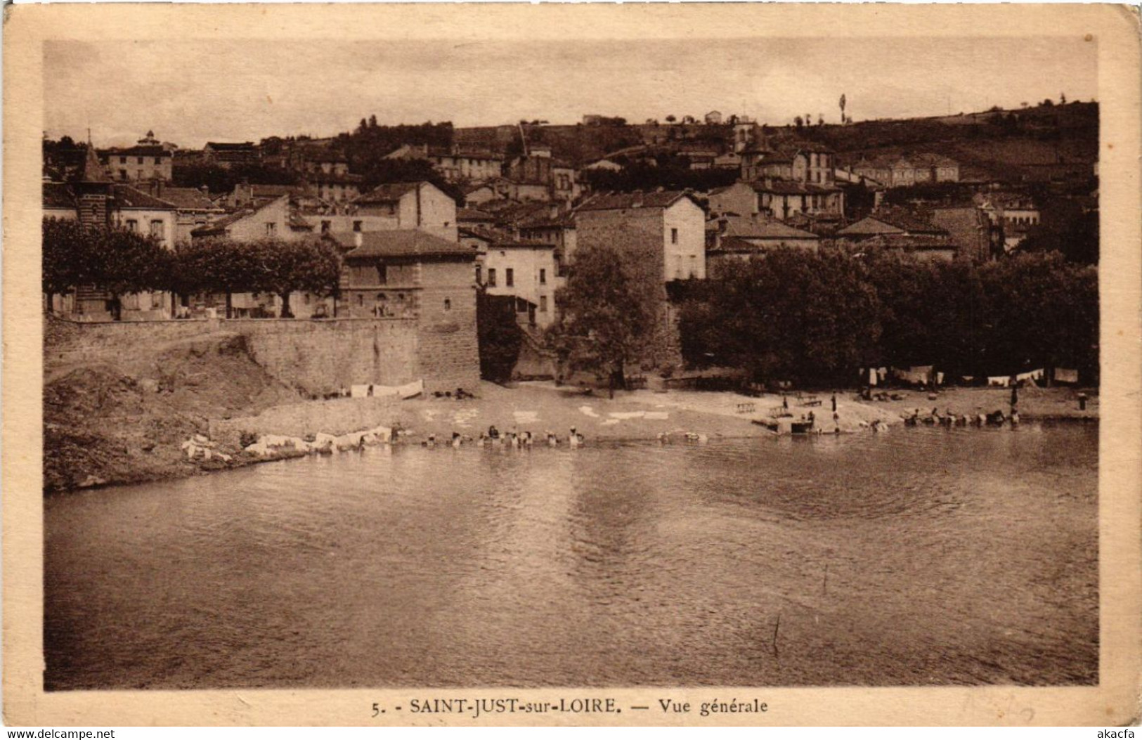 CPA St-JUST-sur-LOIRE - Vue Générale (580875) - Saint Just Saint Rambert