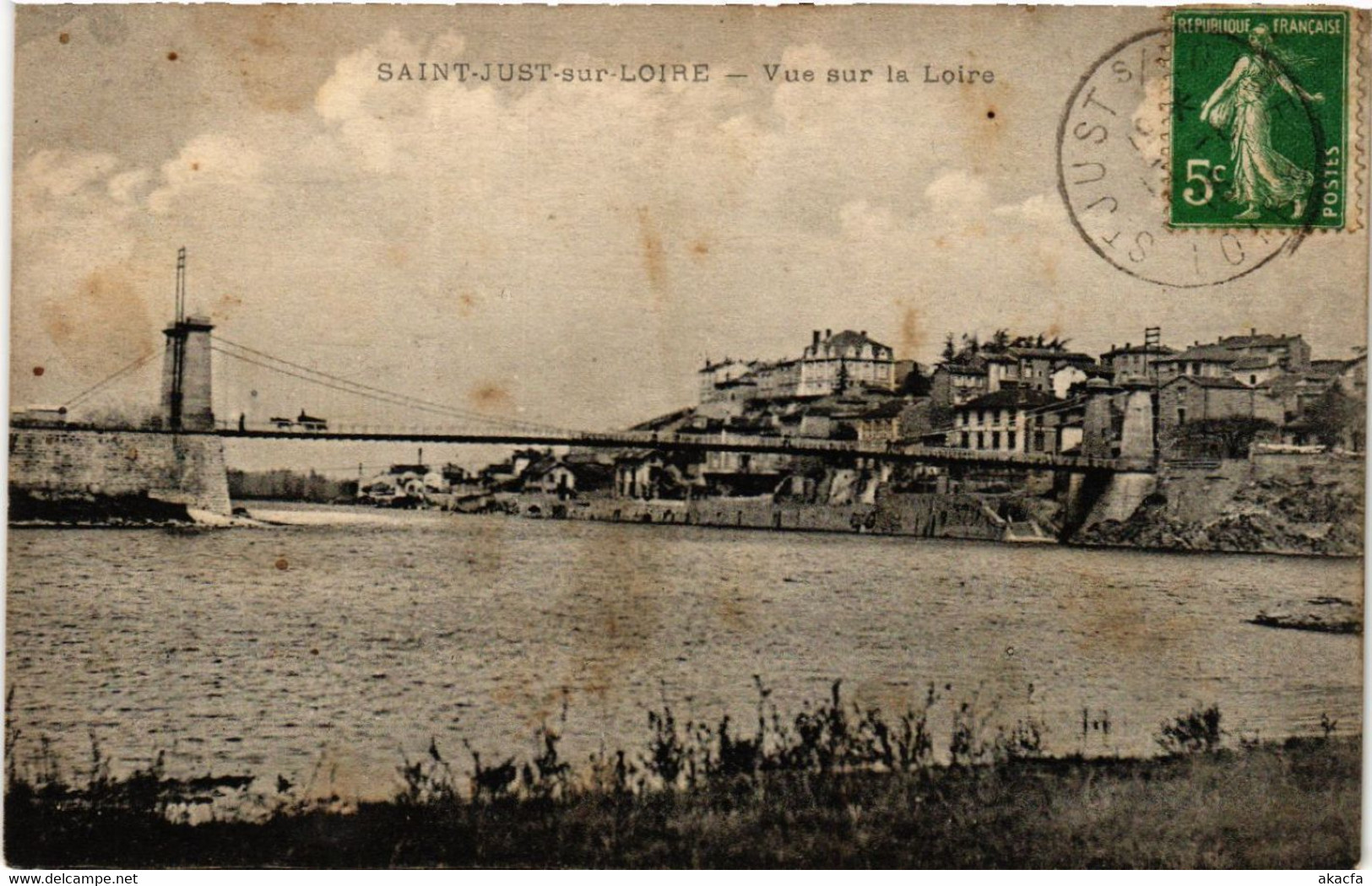 CPA St-JUST-sur-LOIRE - Vue Sur Le Loire (580858) - Saint Just Saint Rambert