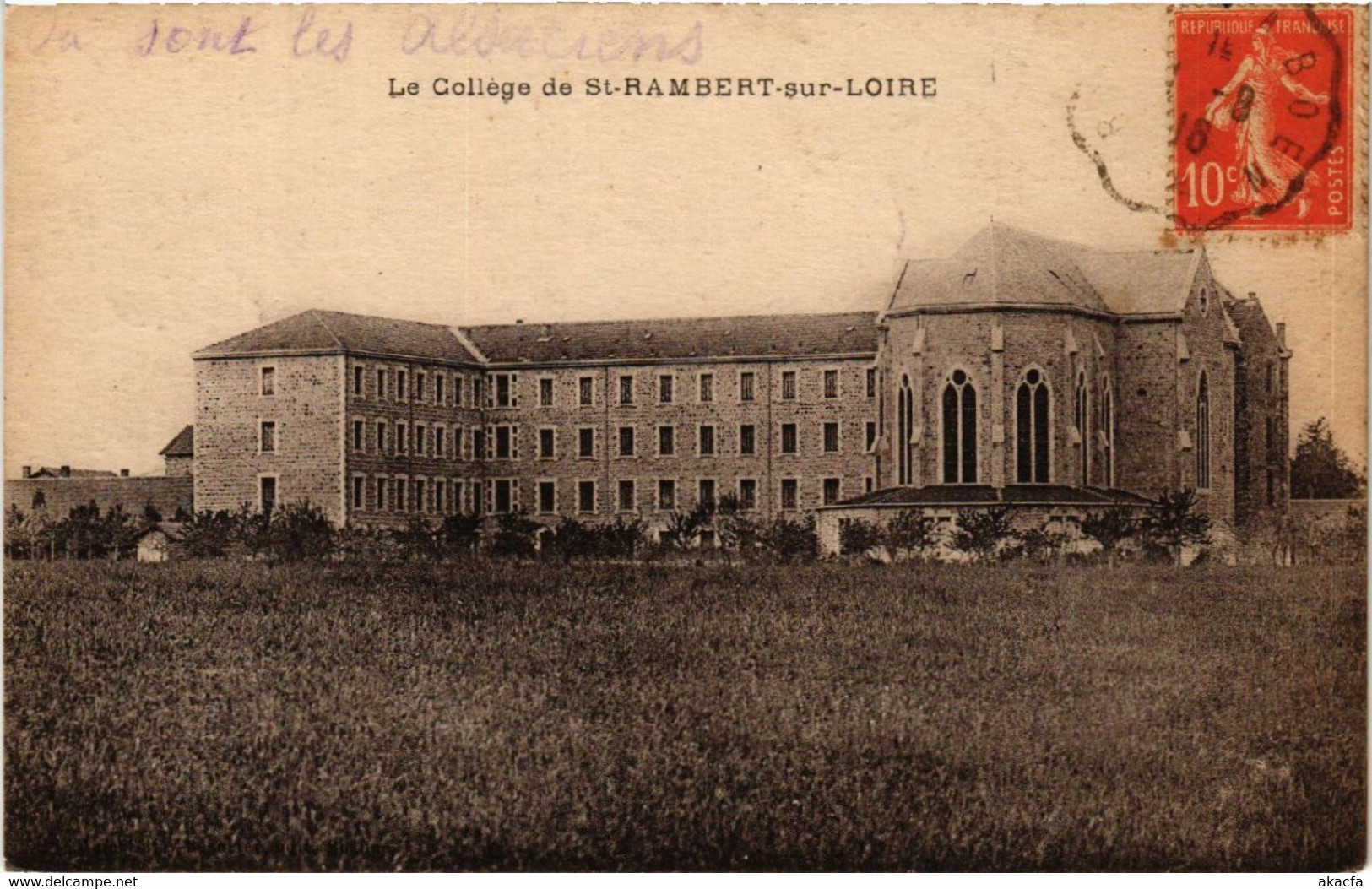 CPA Le College De St-RAMBERT-sur-LOIRE (580622) - Saint Just Saint Rambert