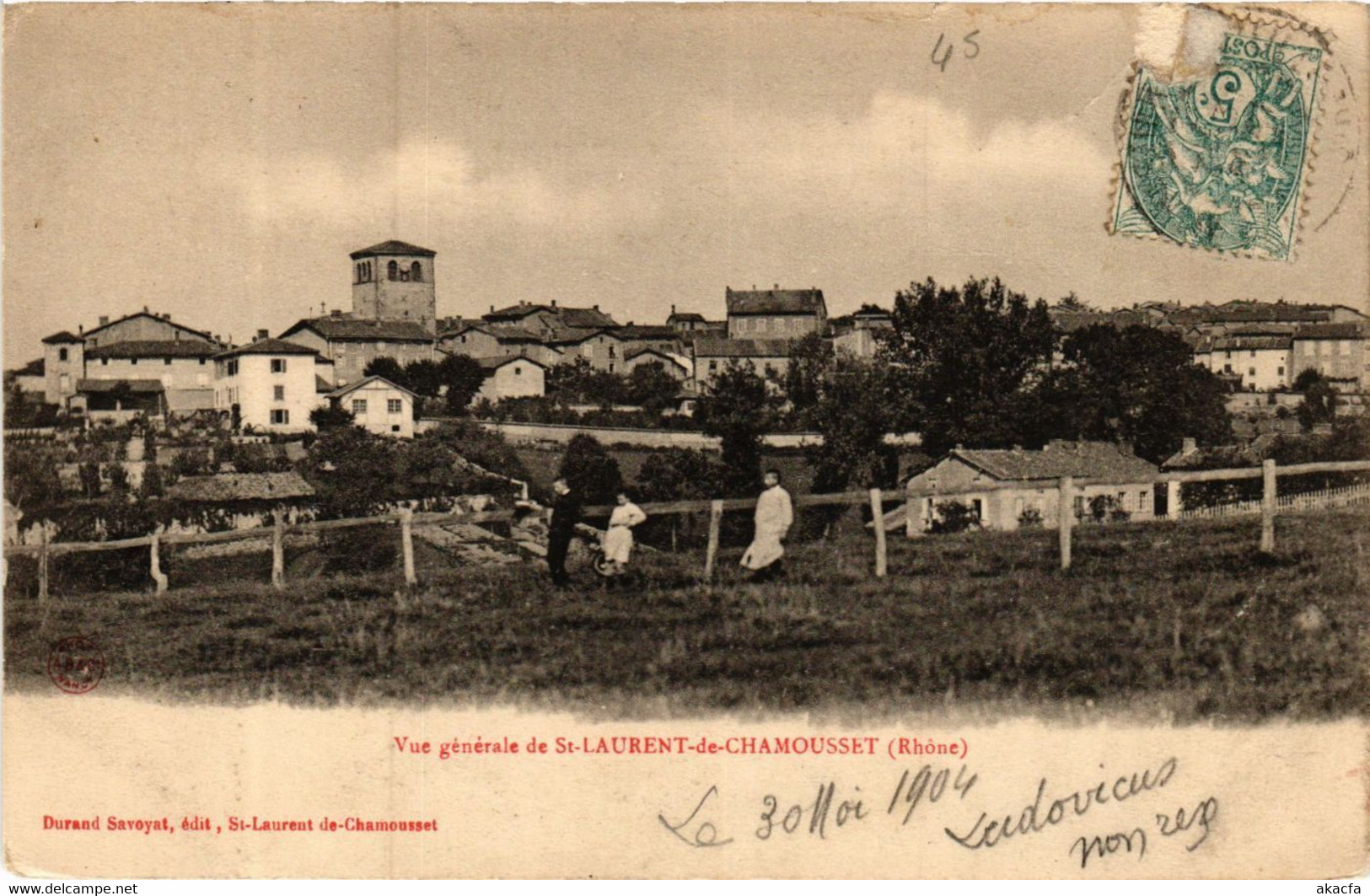 CPA St-LAURENT-de-CHAMOUSSET - Vue Générale (572869) - Saint-Laurent-de-Chamousset
