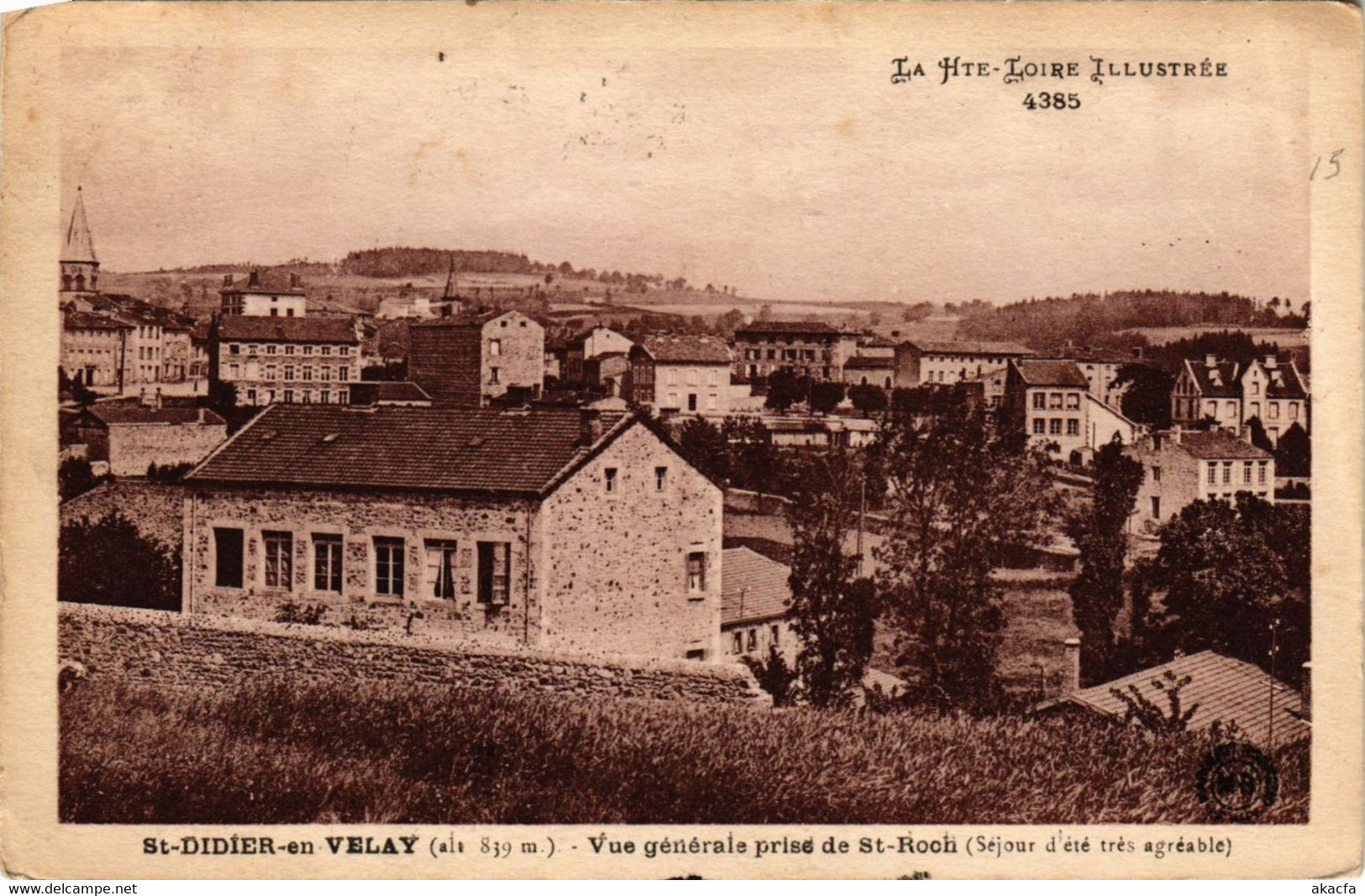CPA St-DIDIER-en-VELAY - Vue Générale Prise De St-Roch (690402) - Saint Didier En Velay