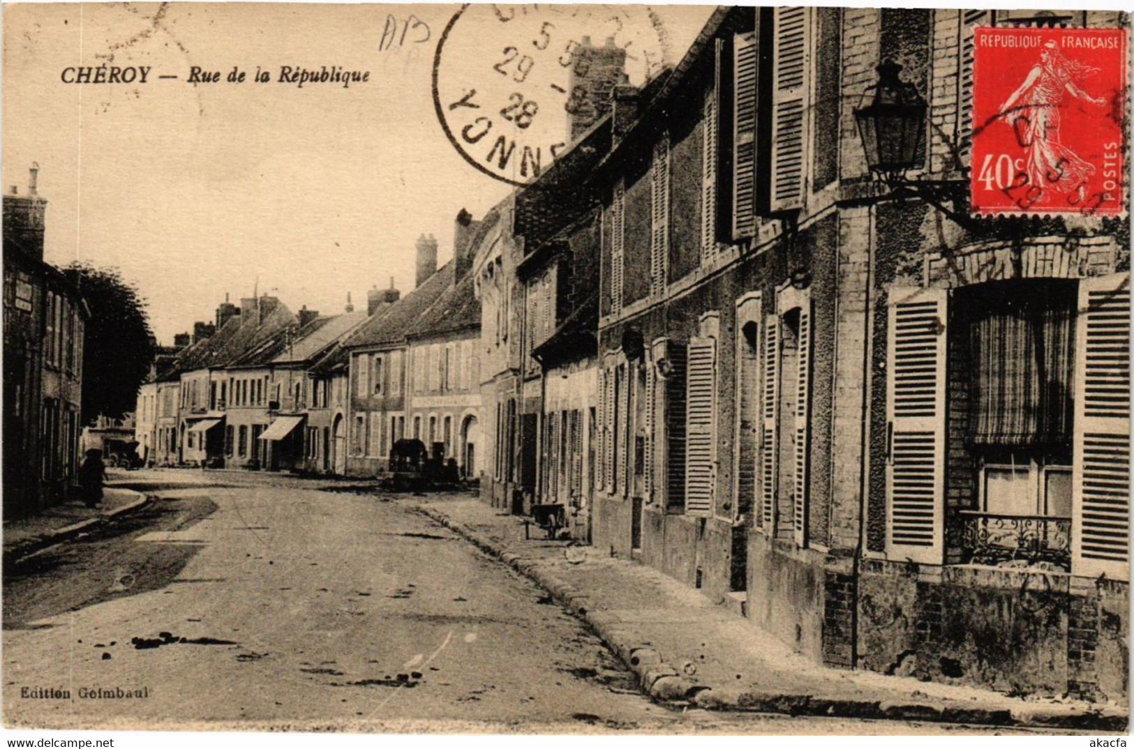 CPA CHÉROY - Rue De La République (658819) - Chevannes