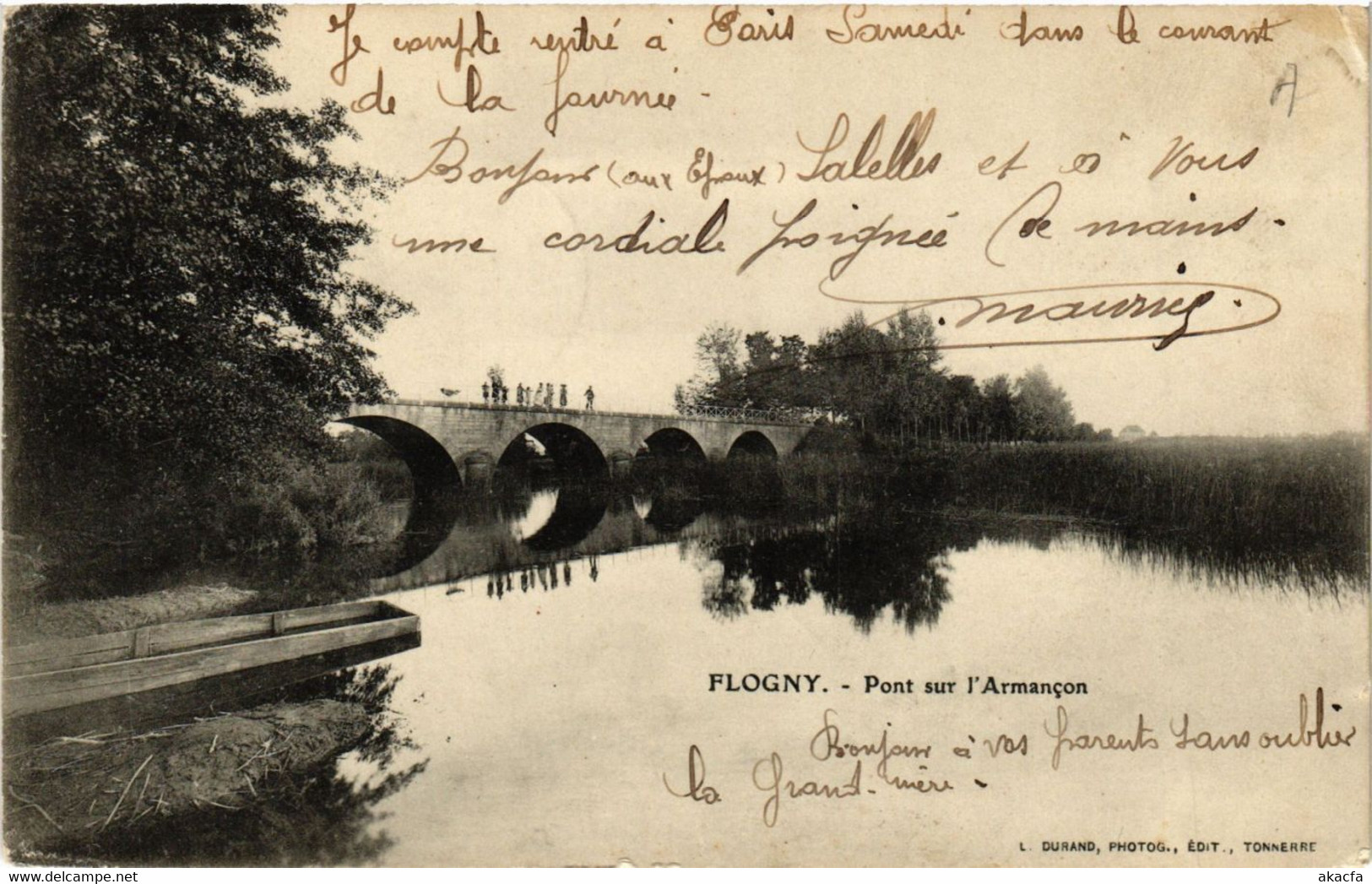 CPA FLOGNY - Pont Sur L'ARMANCON (658854) - Flogny La Chapelle