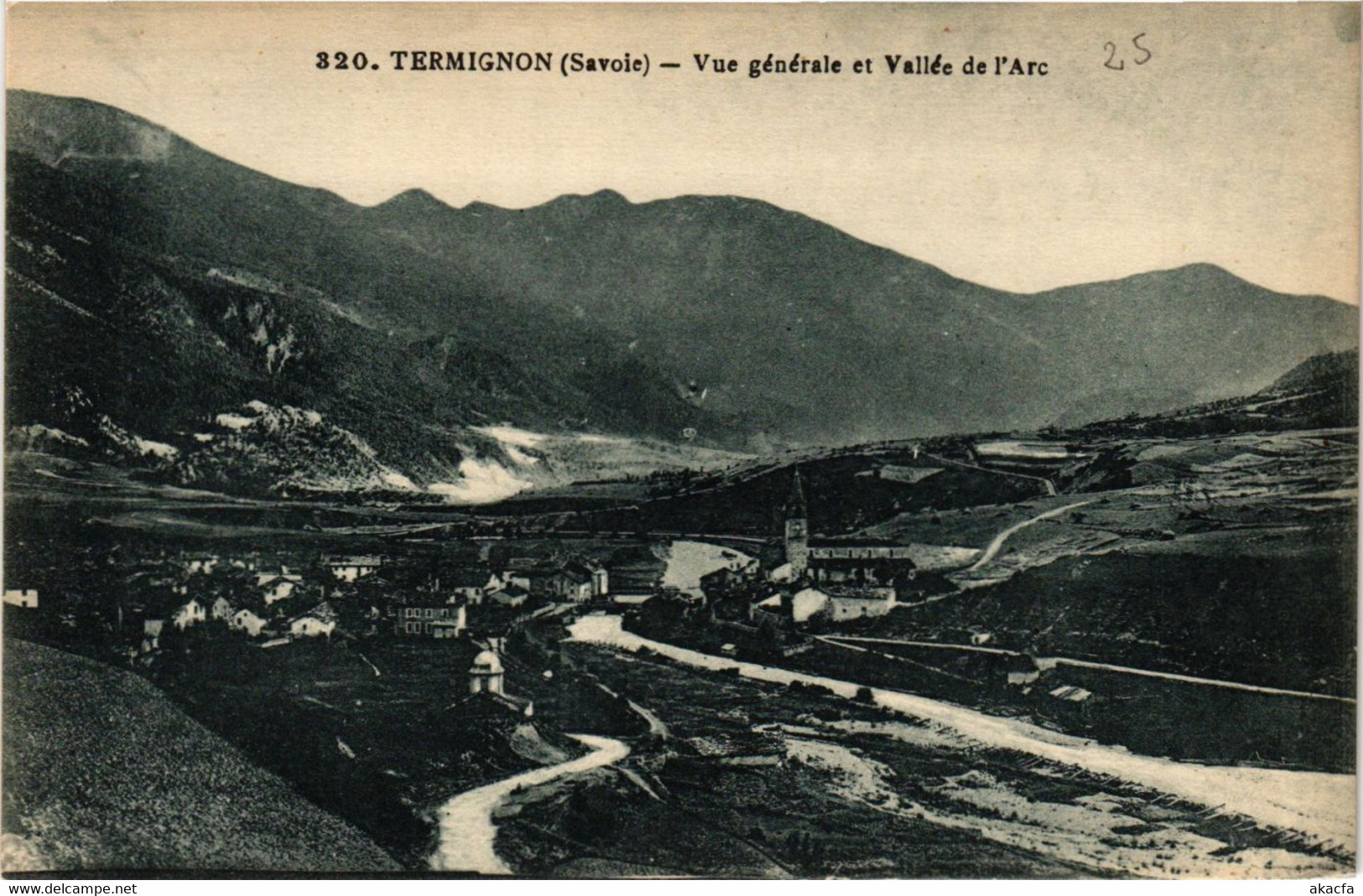 CPA TERMIGNON - Vue Générale Et Vallée De L'Arc (659213) - Val Cenis