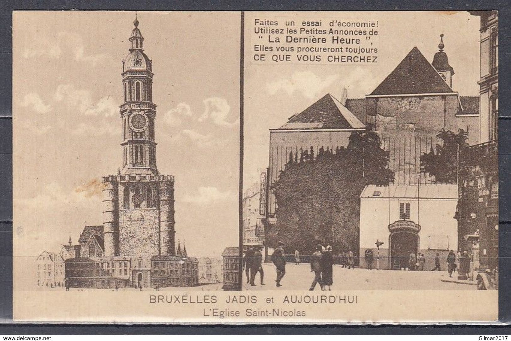 Kaart Van Bruxelles 1933 Brussel Naar Bruxelles - Typos 1932-36 (Cérès Et Mercure)