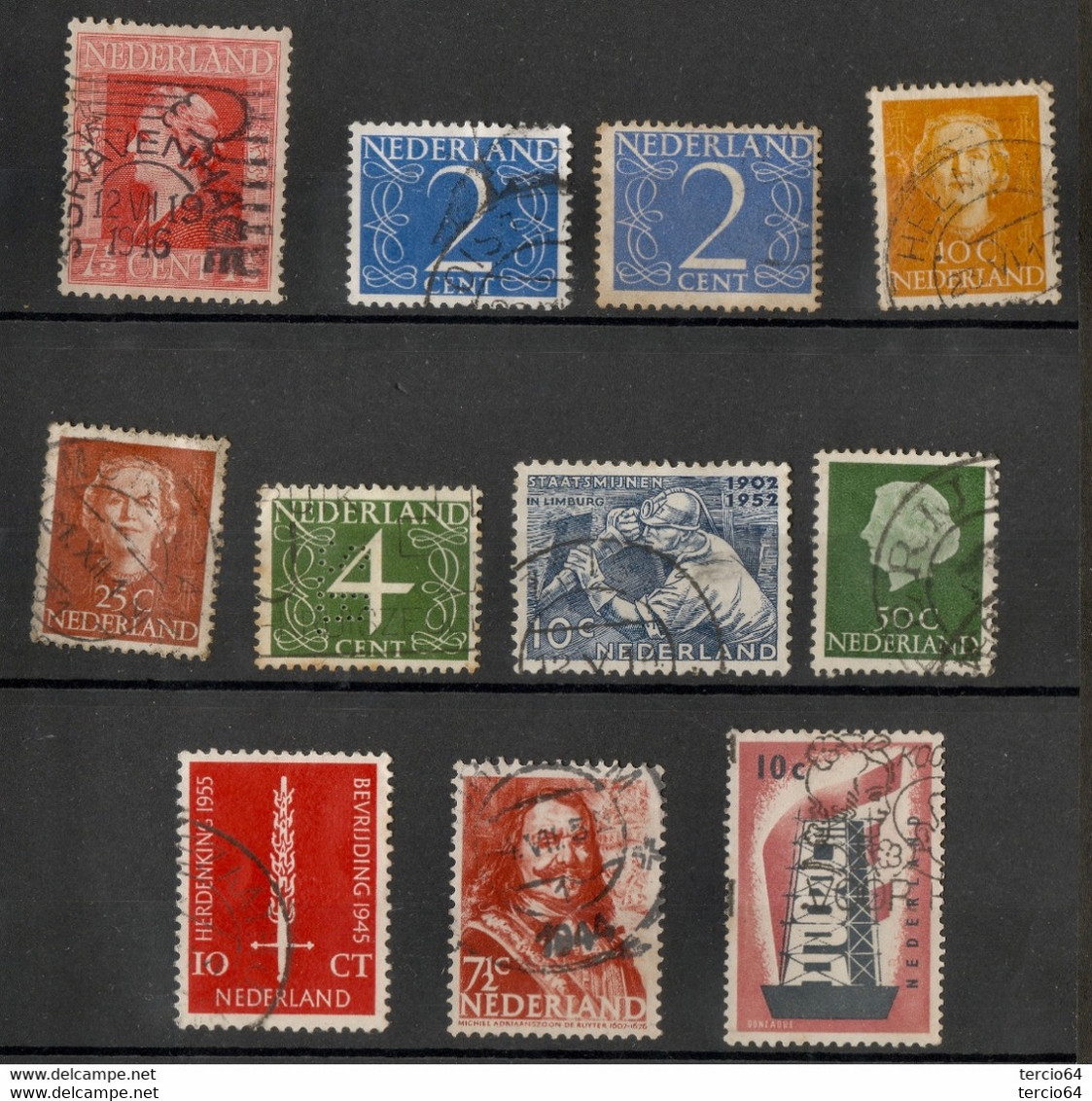 NEDERLAND Lot 40 TIMBRES PAYS BAS Cf Scans Pour Détail La Plupart Avant 1945 Oblitérés - Collezioni