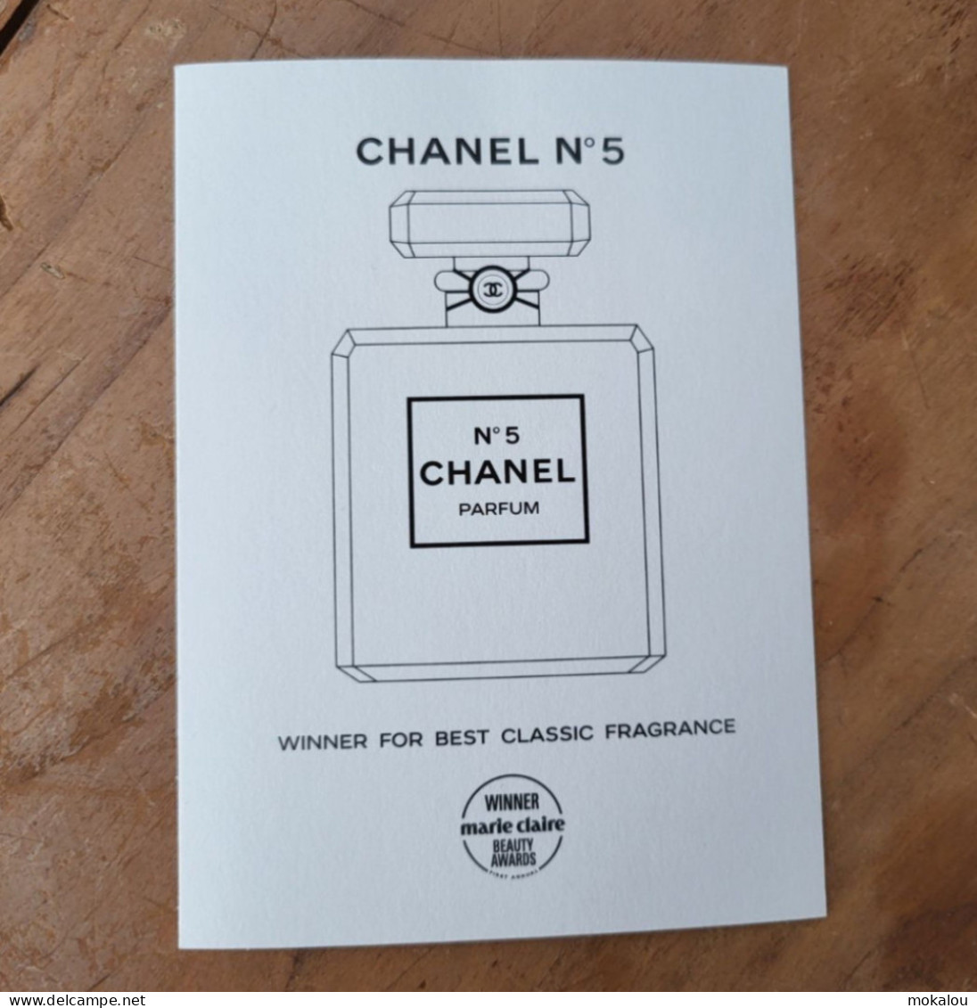 Carte Chanel N°5 - Modernes (à Partir De 1961)