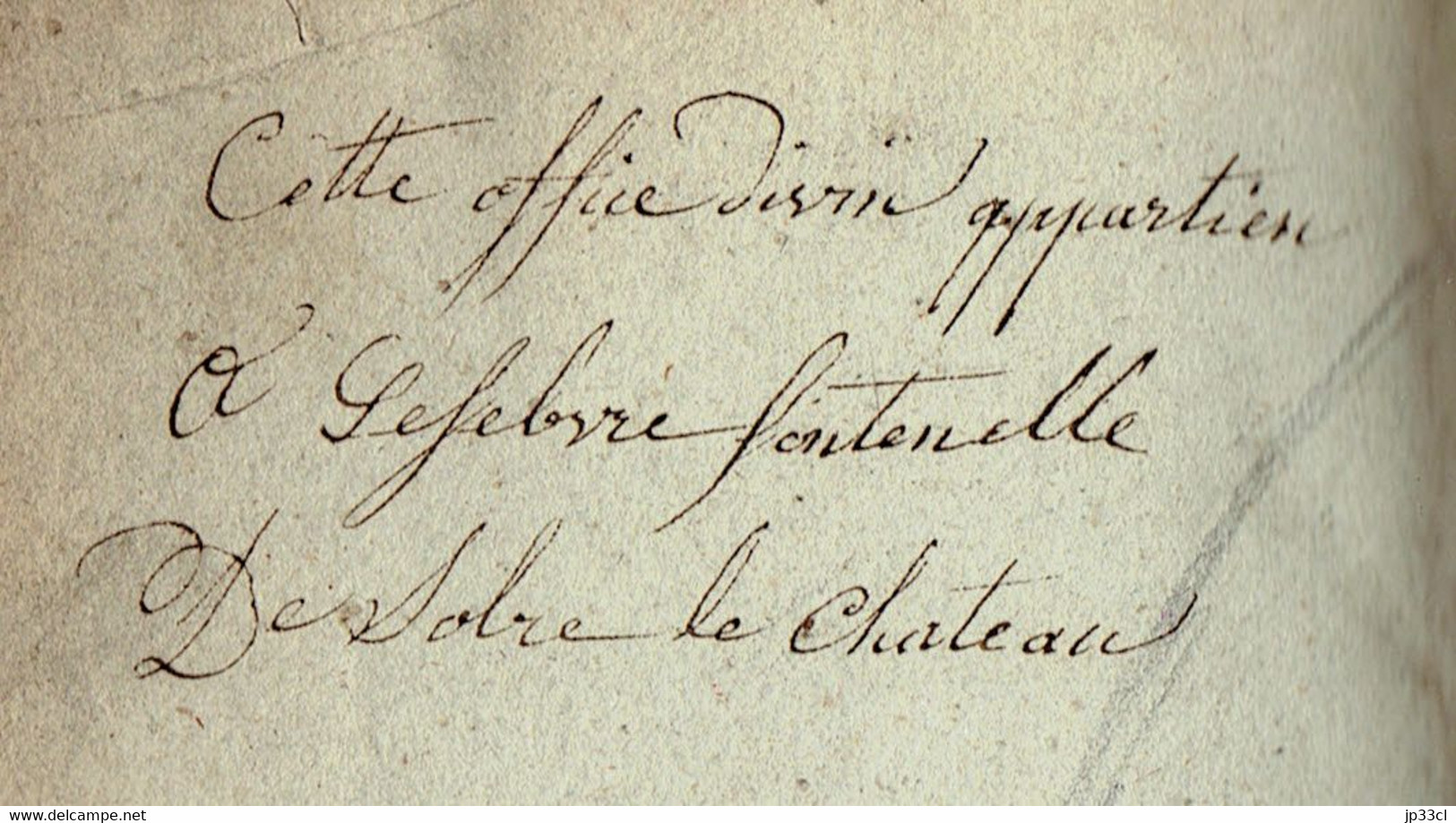 Famille Lefebvre, Solre-le-Château (Nord, France) : Office Divin à L'usage De Rome En Faveur Des Laïques (1824, 660 P.) - Historical Documents