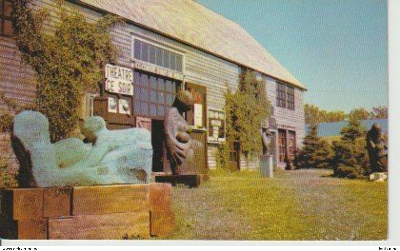 LA  GASPESIE  -CENTRE  D'ART DE  PERCÉ ( QUÉBEC )  Fondée  En  1957 )  C P S M   ( 22 / 11 / 42 ) - Percé