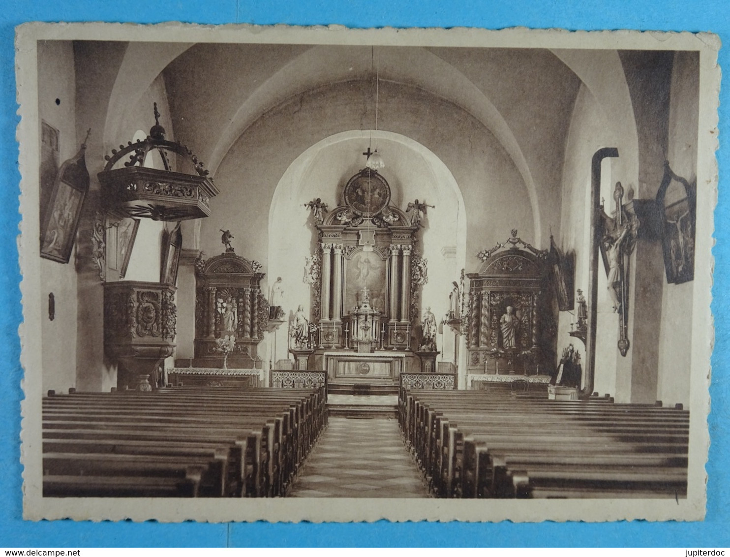 Jamoigne Intérieur De L'Eglise Choeur Et Autels Du XVIIe Siècle - Chiny