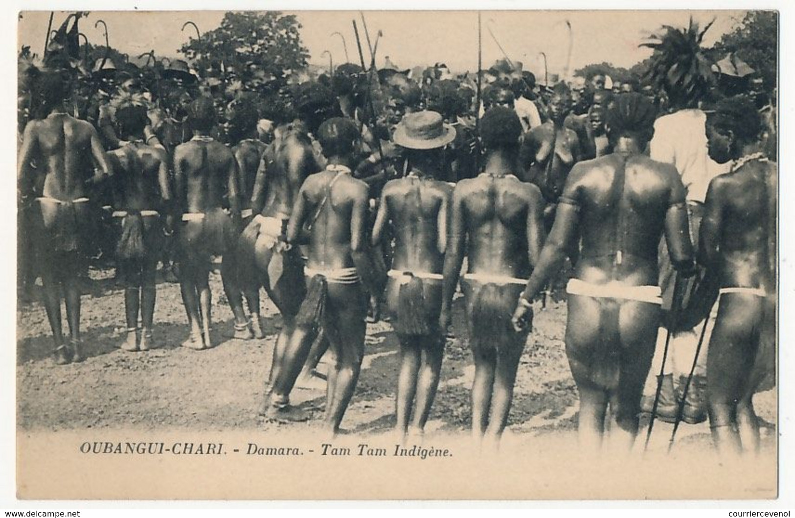 CPA - OUBANGUI-CHARI - Damara - Tam Tam Indigène - Centrafricaine (République)