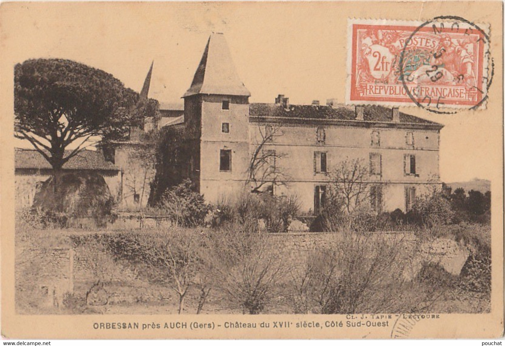 T9-32) ORBESSAN PRES AUCH (GERS)  CHATEAU DU XVIIe SIECLE - COTE SUD - OUEST - Other & Unclassified