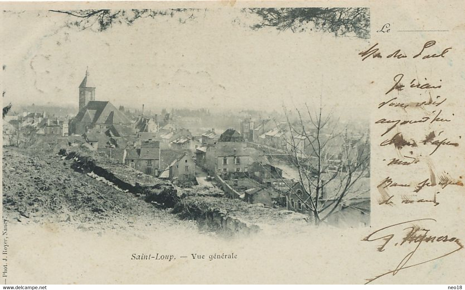 Saint Loup Pionnière Timbre Sage 1900 Cachet Train Convoyeur Aillevillers à Lure - Saint-Loup-sur-Semouse