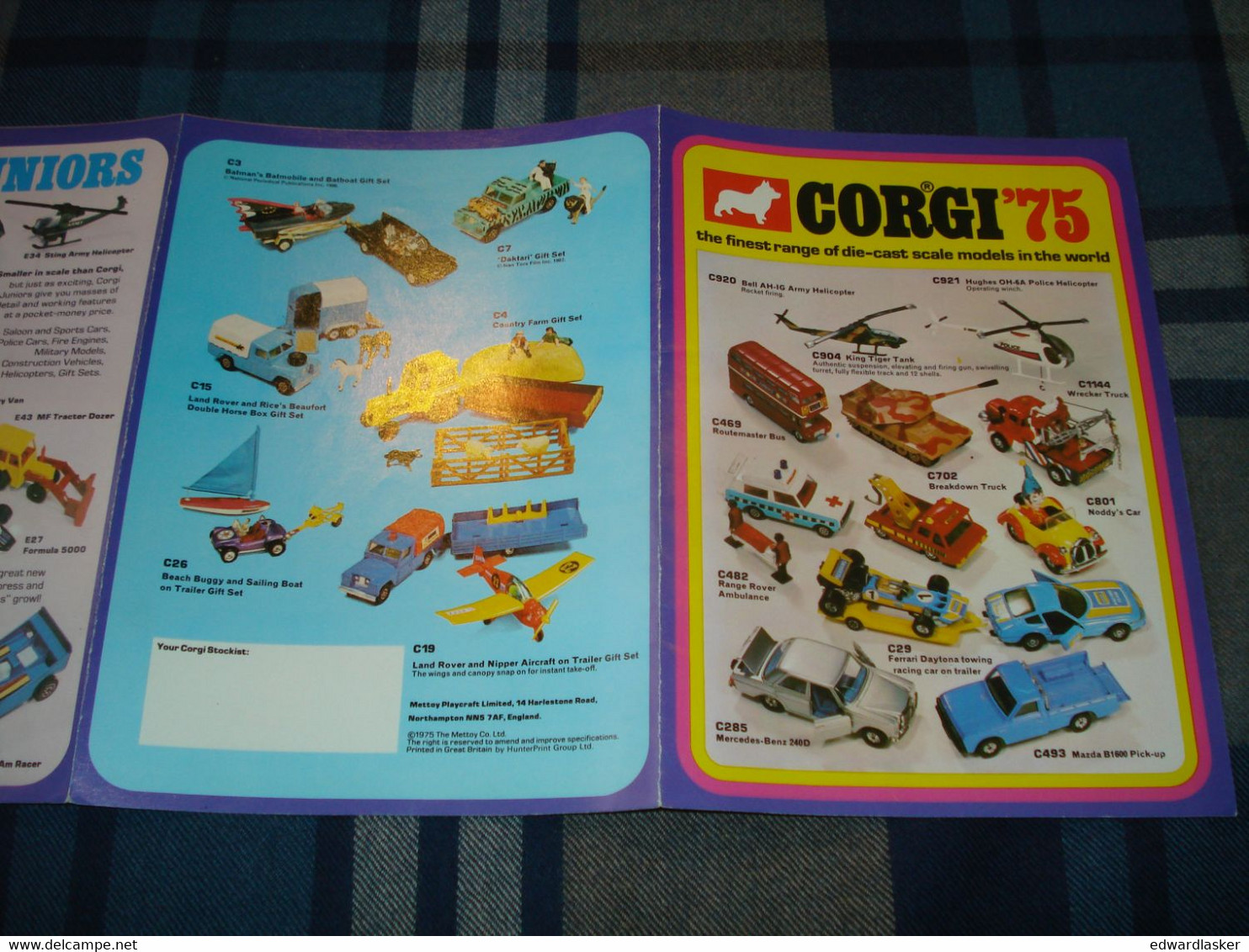 Catalogue CORGI TOYS 1975 - Voitures Miniatures - Oui-Oui (Noddy), Daktari, Batman, Etc - Catalogues