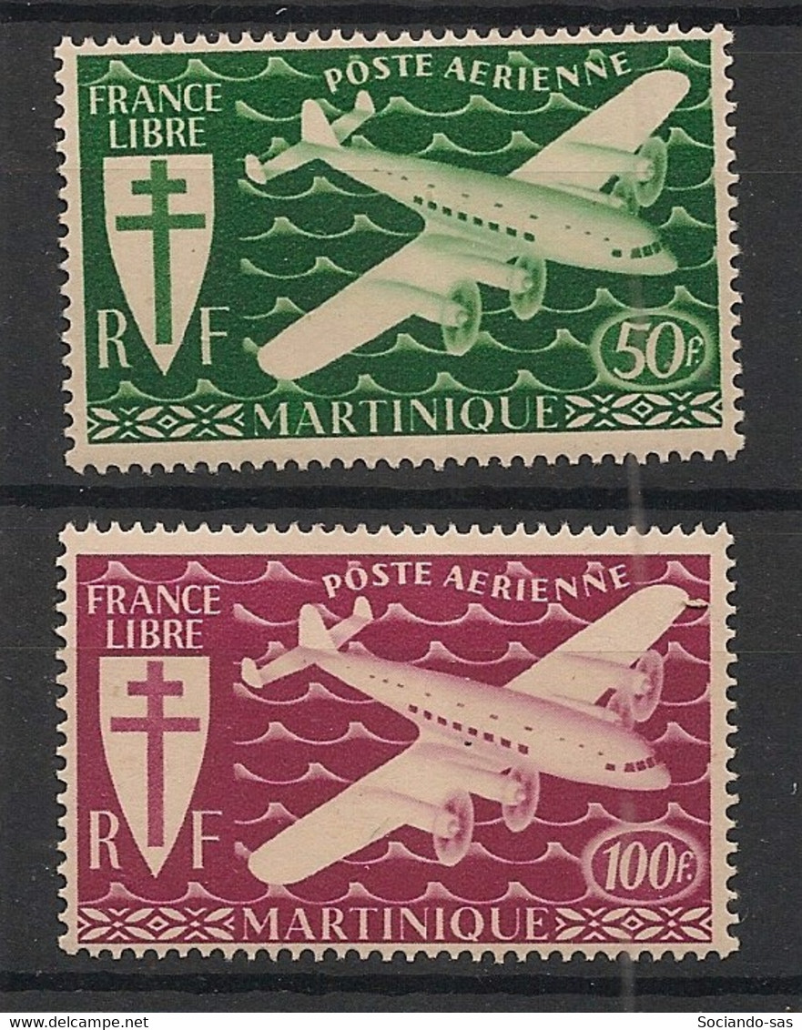 MARTINIQUE - 1945 - Poste Aérienne PA N°Yv. 4 à 5 - Série De Londres - Neuf Luxe ** / MNH / Postfrisch - Posta Aerea