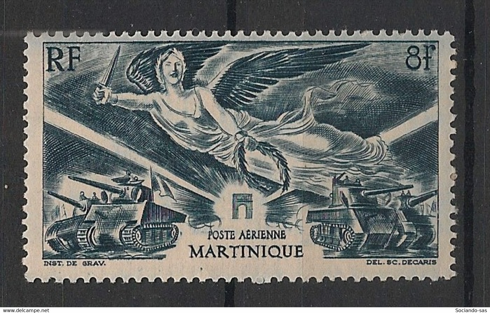 MARTINIQUE - 1946 - Poste Aérienne PA N°Yv. 6 - Victoire - Neuf Luxe ** / MNH / Postfrisch - Poste Aérienne