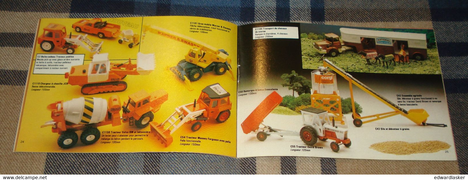 Catalogue CORGI TOYS 1980/81 - voitures miniatures - Buck Rogers, James Bond, Spiderman, Superman, etc