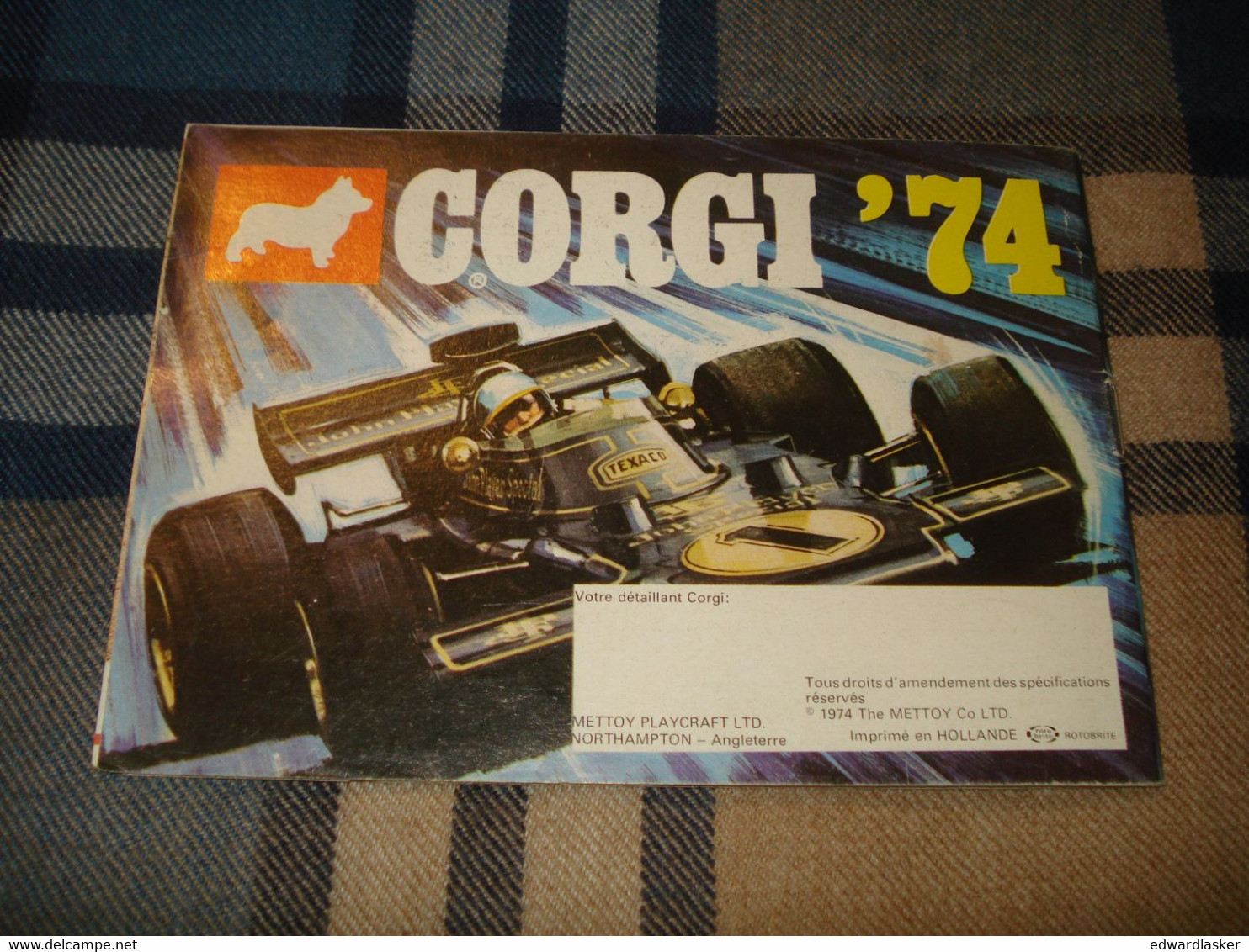 Catalogue CORGI TOYS 1974 - voitures miniatures