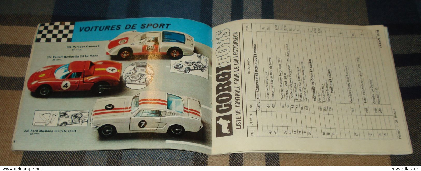 Catalogue CORGI TOYS 1969 - Voitures Miniatures - Catálogos