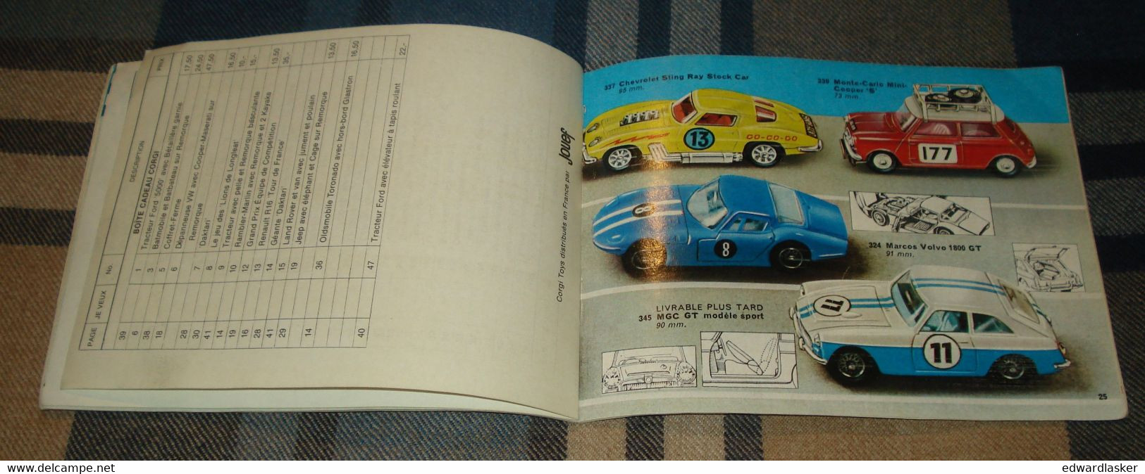 Catalogue CORGI TOYS 1969 - voitures miniatures